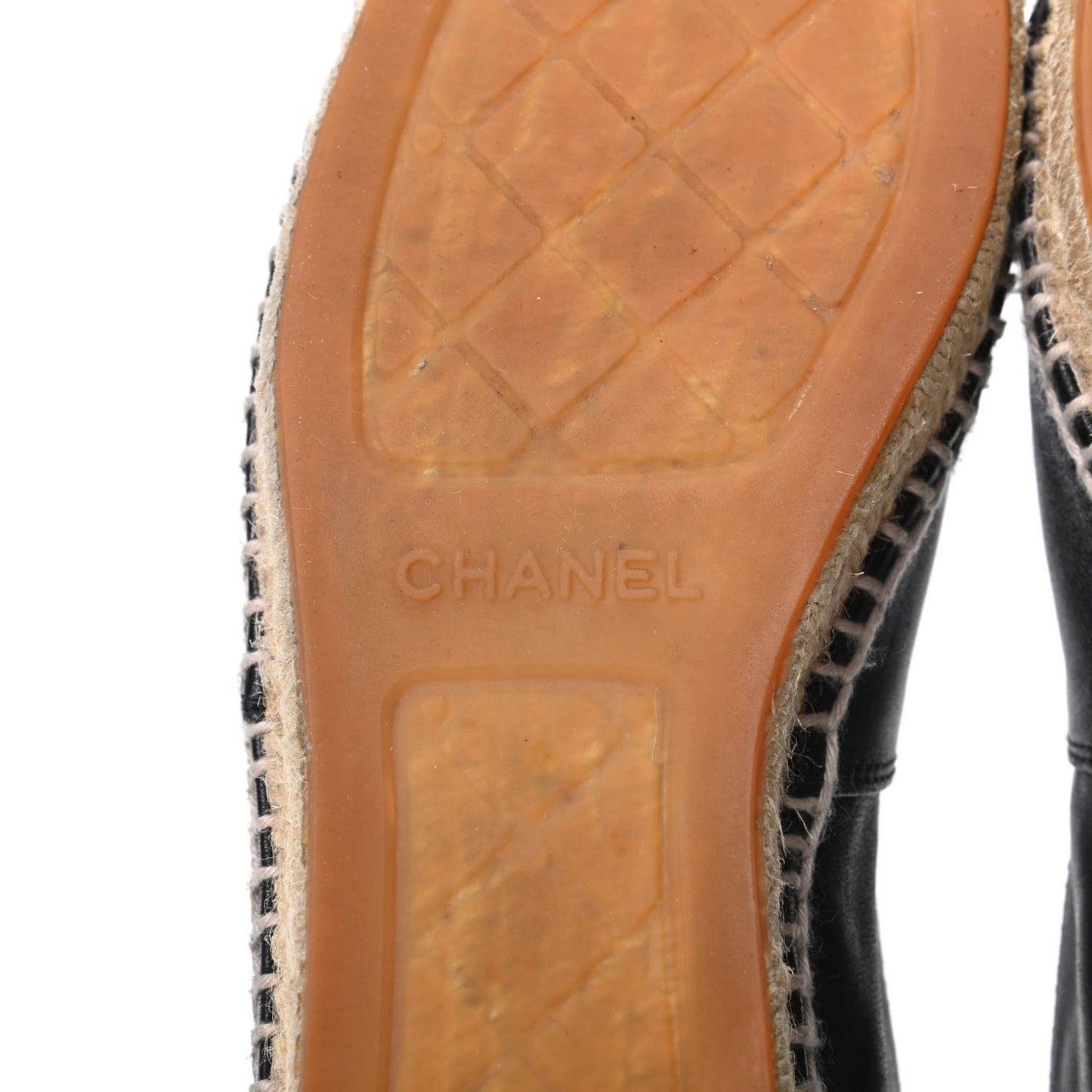 Lambskin CC Espadrilles 38 Black