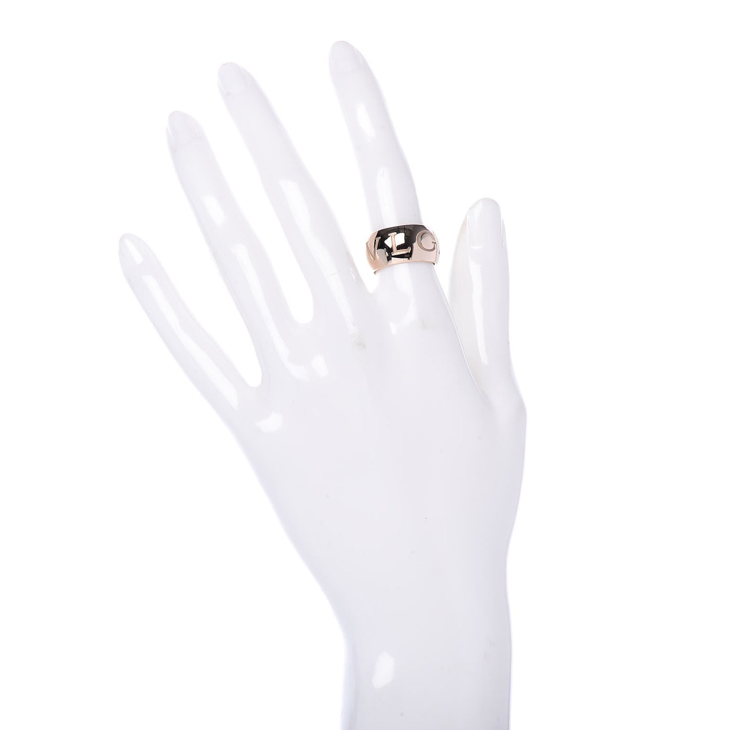 18K Rose Gold Monologo Ring 51 5.75