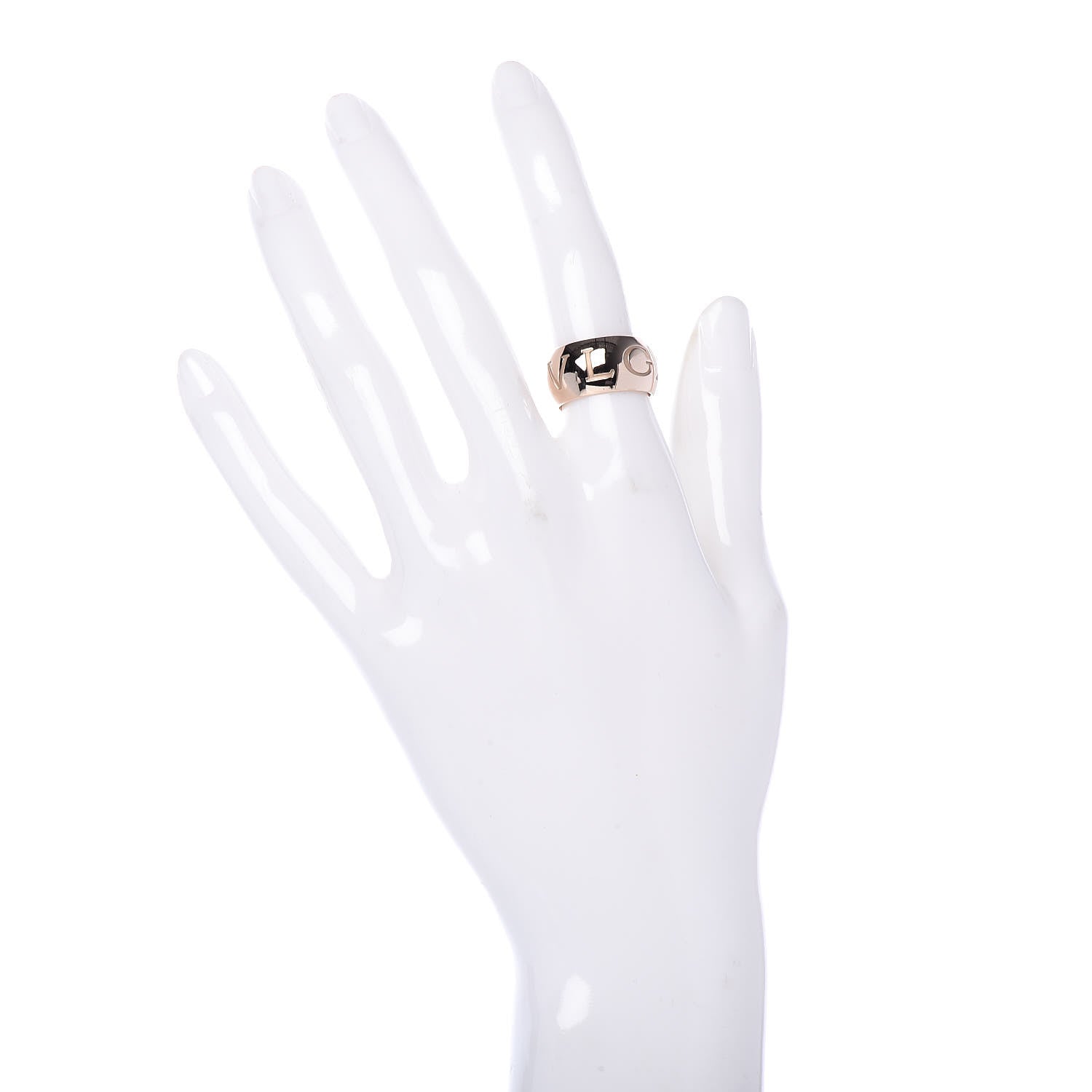 Bulgari 18K Rose Gold Monologo Ring 51 5.75 2 of 4