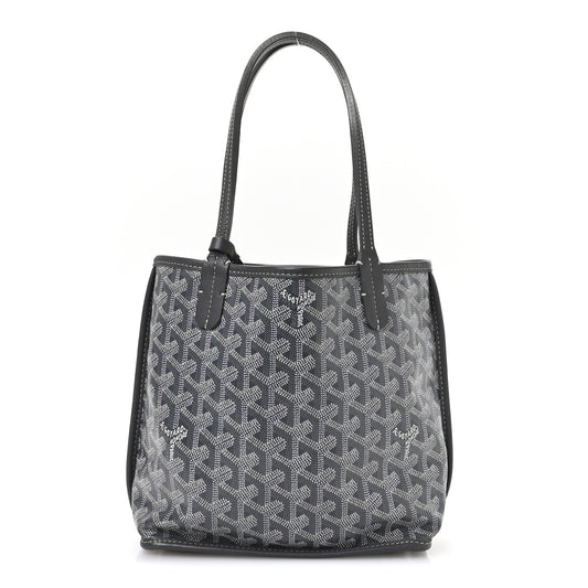 Goyardine Reversible Mini Anjou Grey