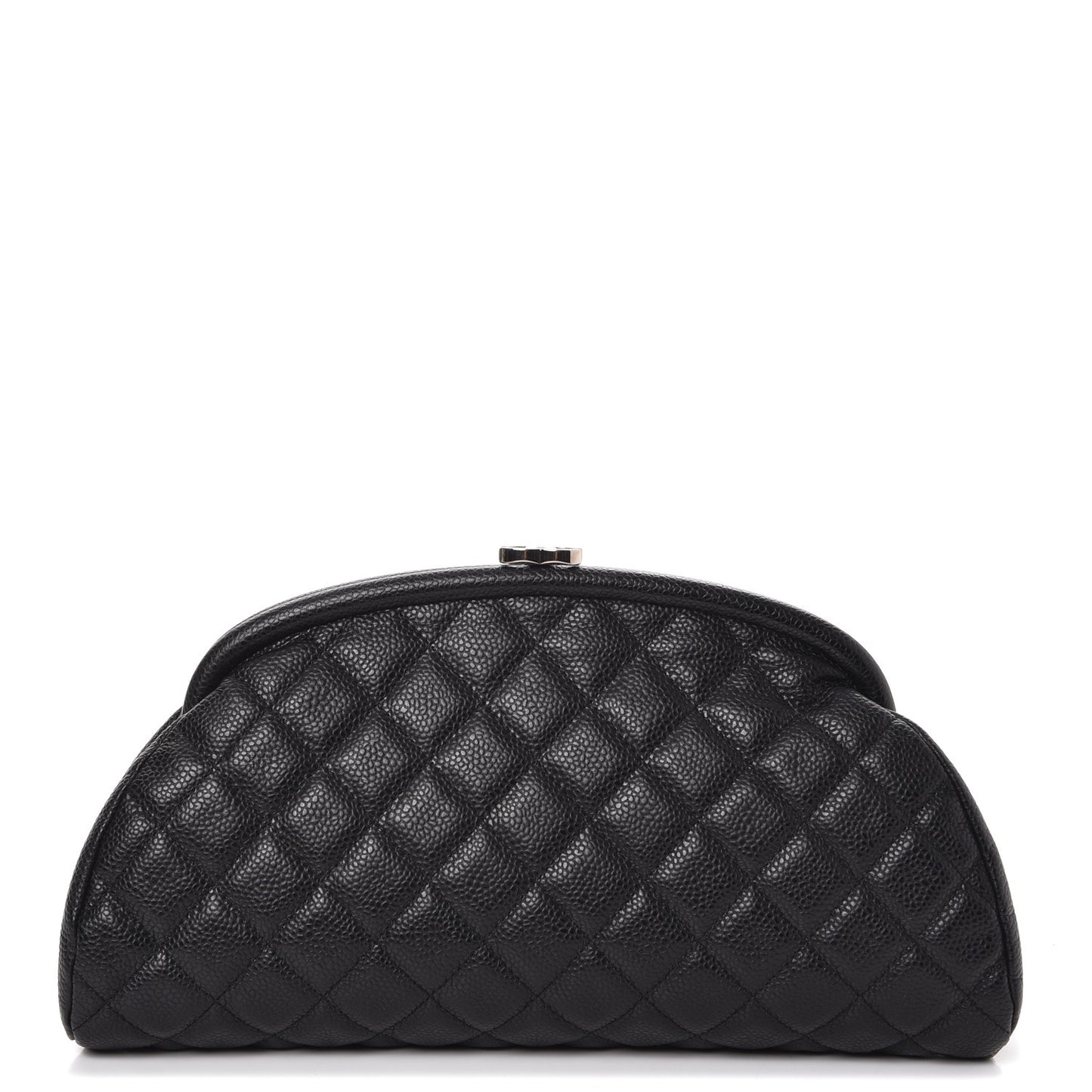 Caviar Quilted Timeless Clutch Black