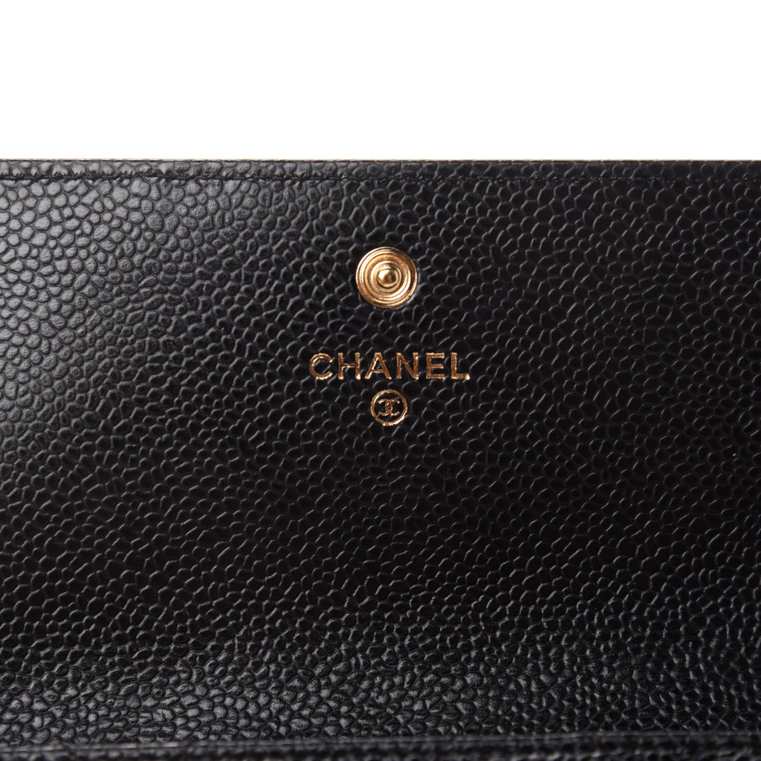 Chanel Caviar Quilted Large Gusset Flap Wallet Black 6 of 9