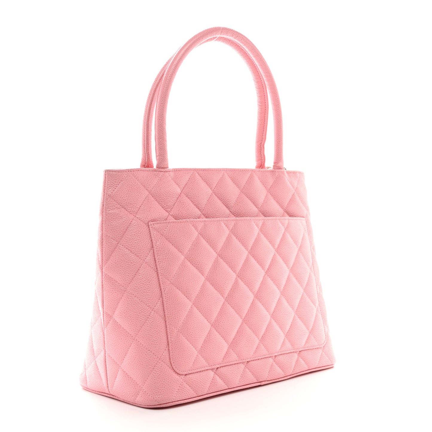 Caviar Quilted Medallion Tote Light Pink