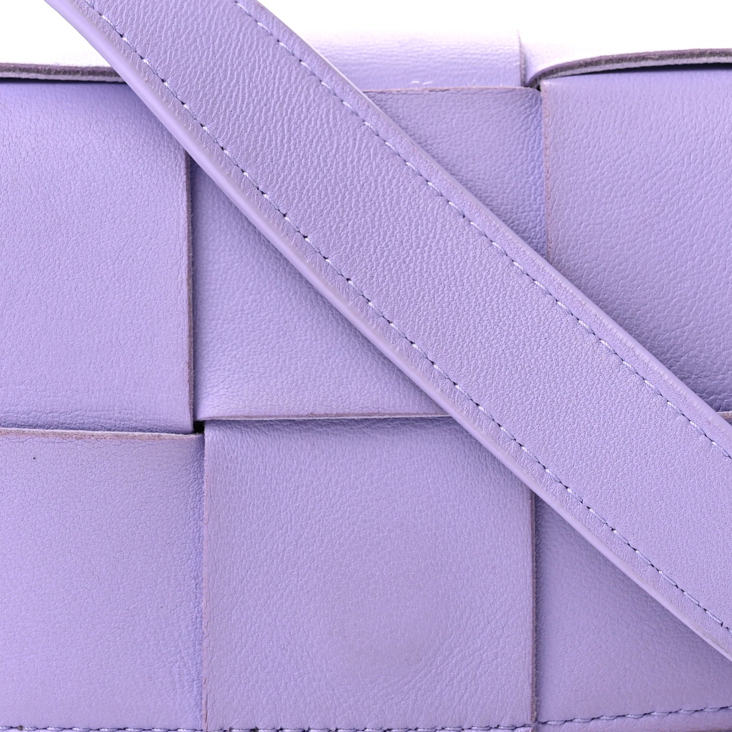 Lambskin Intreccio Candy Cassette Crossbody Bag Wisteria