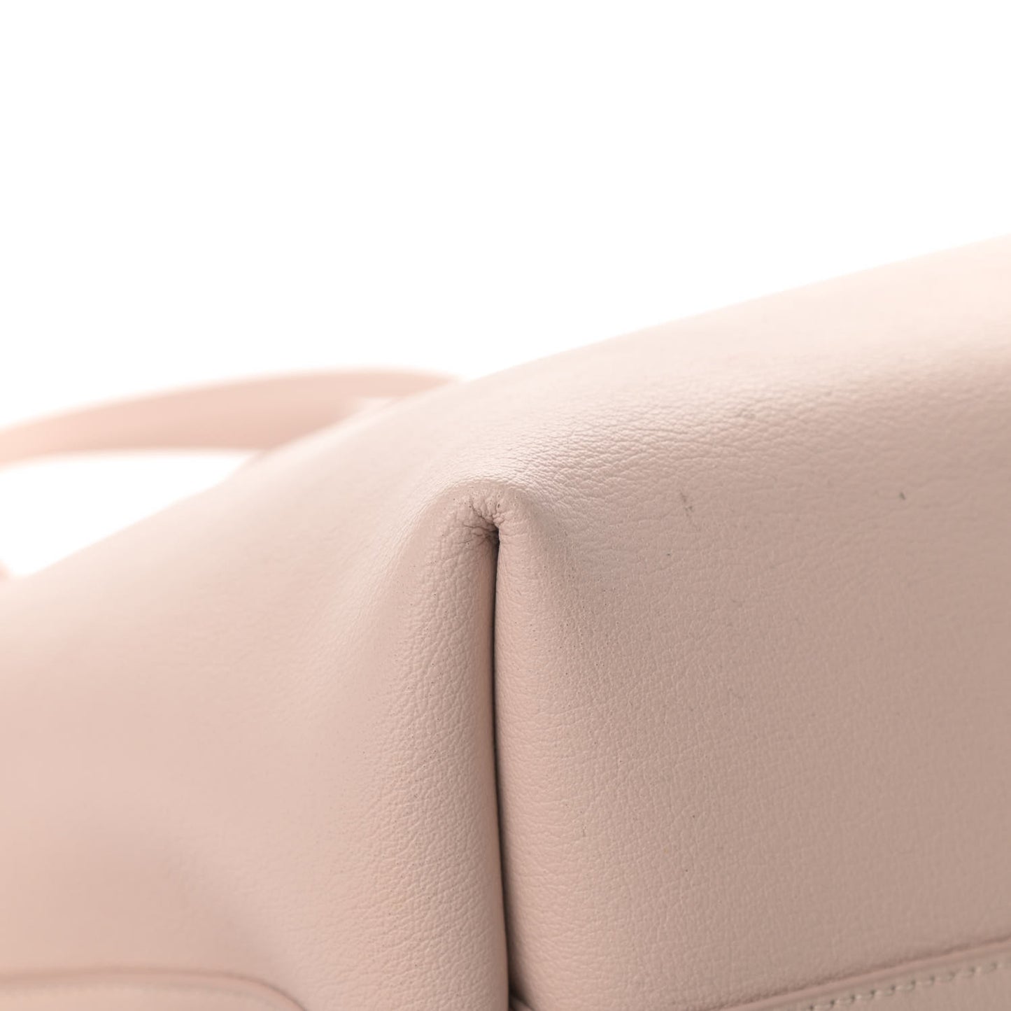 Calfskin Large Shopping Tote Pale Blush
