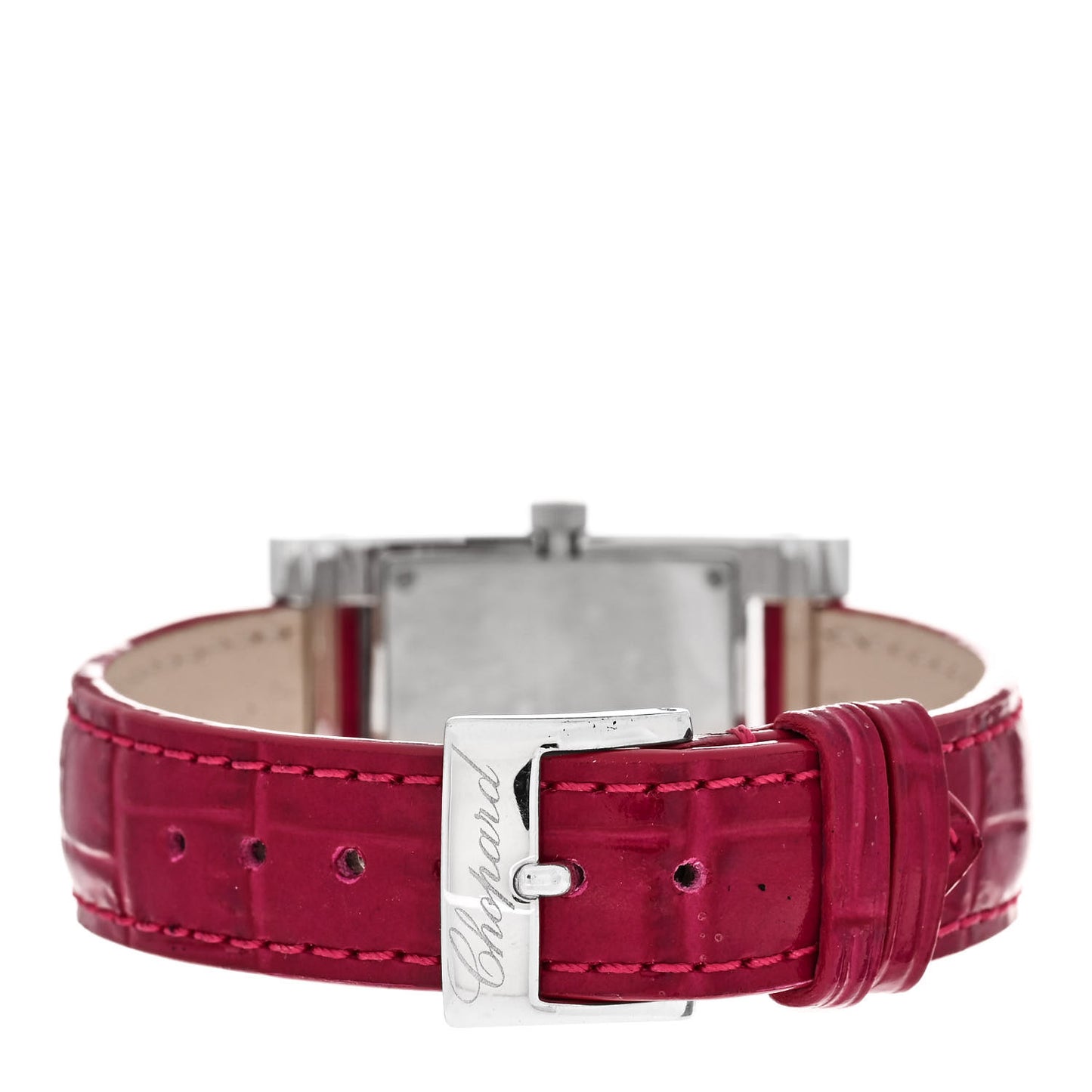 18K White Gold Alligator Diamond Bezel Mother of Pearl 24mm Quartz Watch