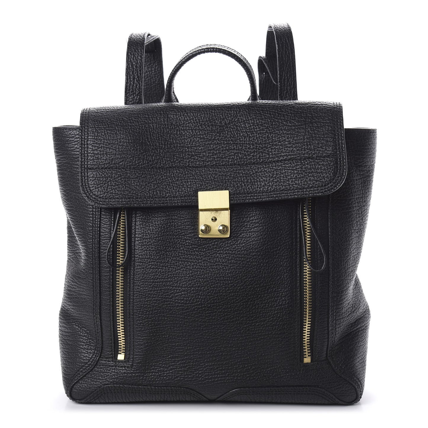 3.1 Textured Calfskin Pashli Backpack Black