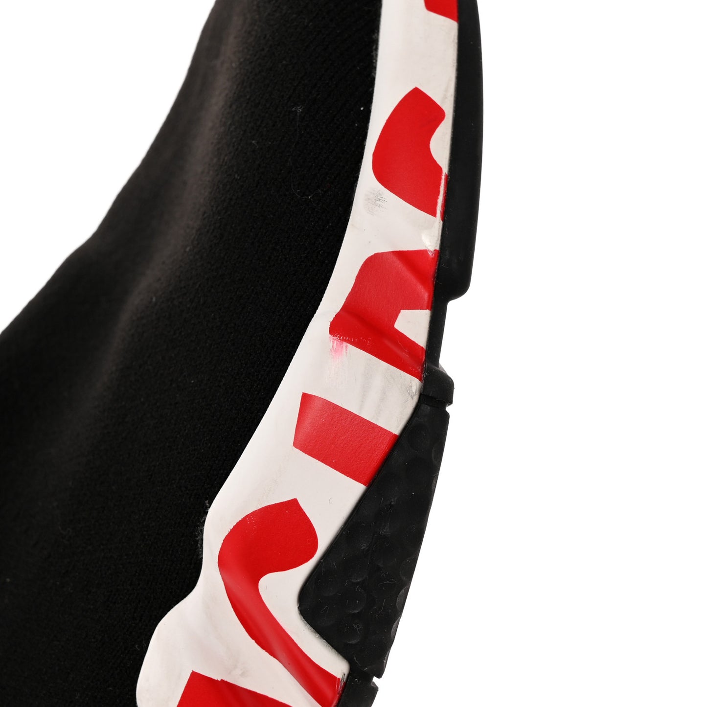 Neoprene Knit Womens Speed Graffiti Sneakers 37 Black White Red
