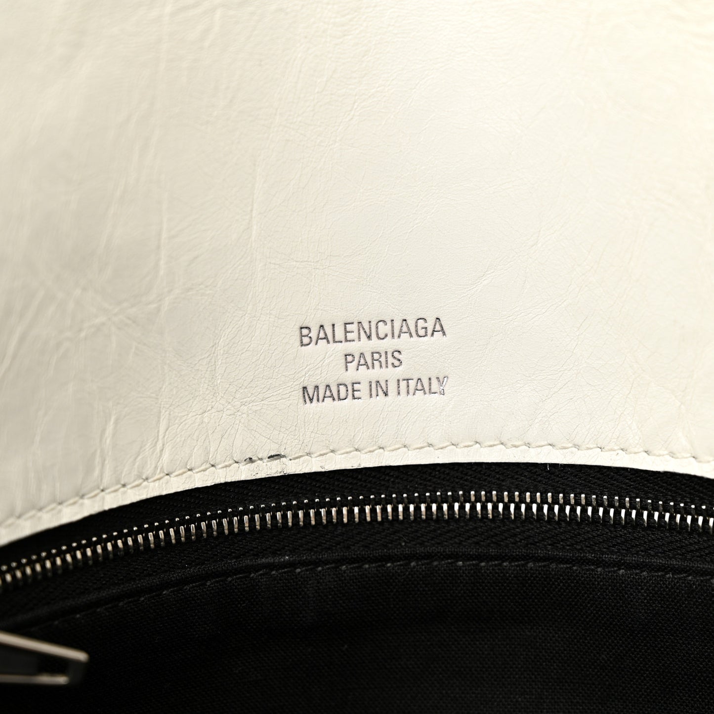Peach Calfskin Large BB Soft Bag White