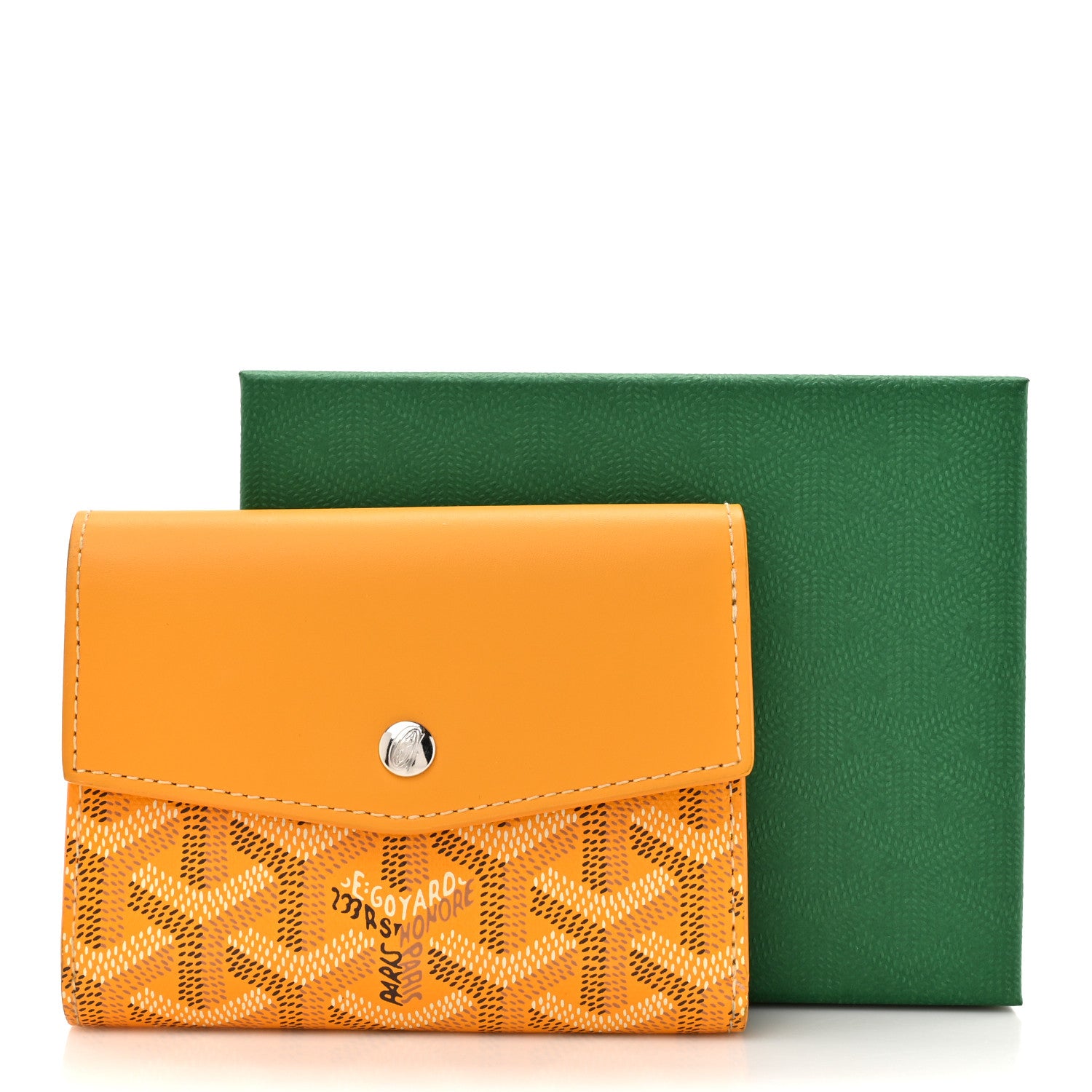 Goyard Goyardine Saint-Gabriel Compact Wallet Yellow 9 of 9