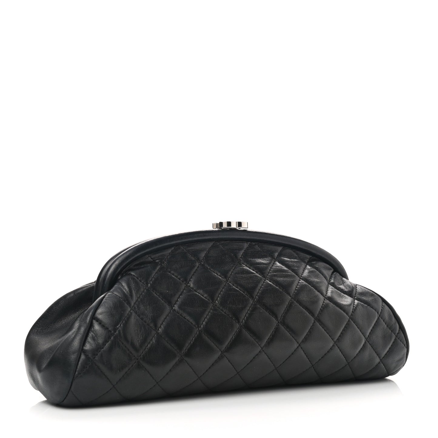 Lambskin Quilted Timeless Clutch Black