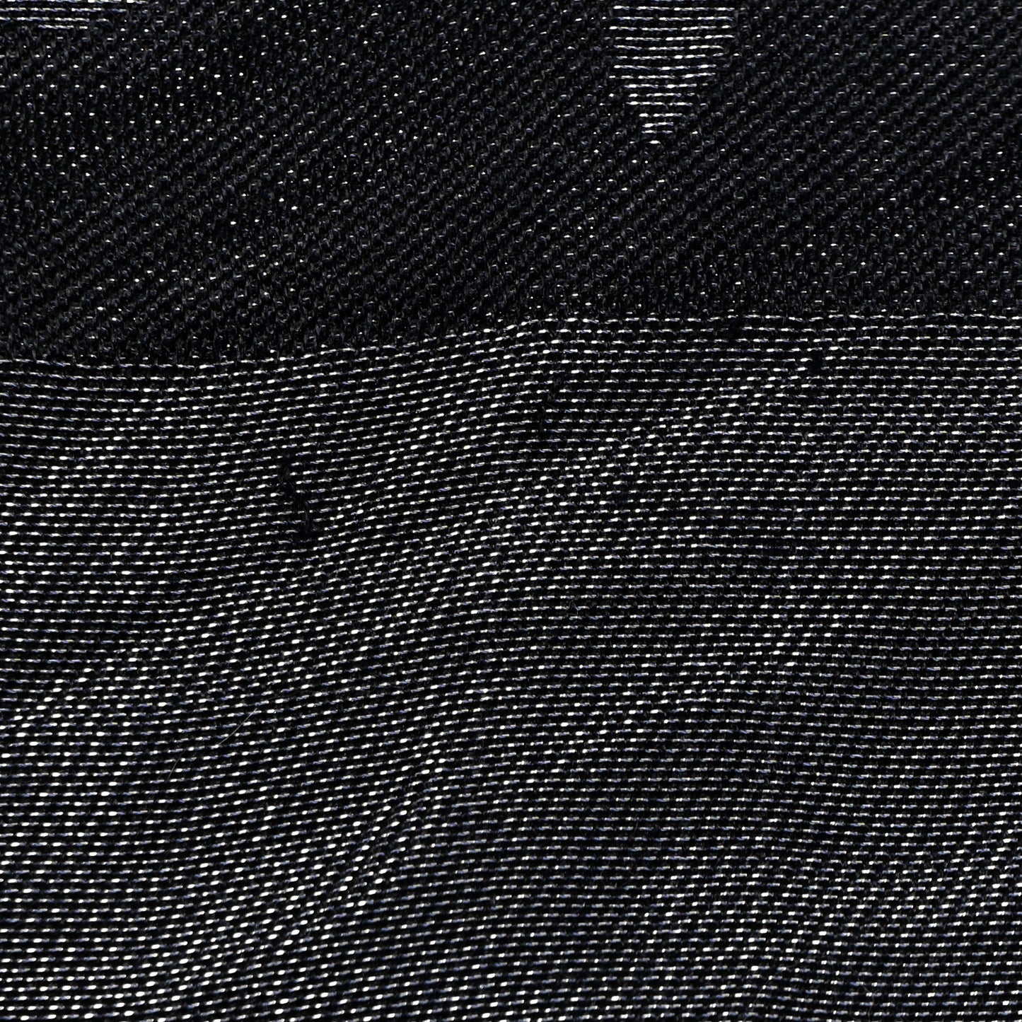 Silk Lurex Wool Monogram Shine Shawl Black