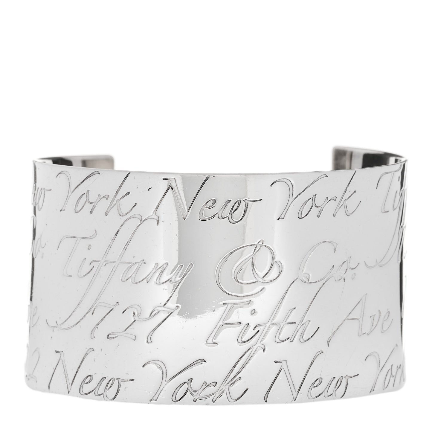 Sterling Silver Wide Notes Cuff Bracelet