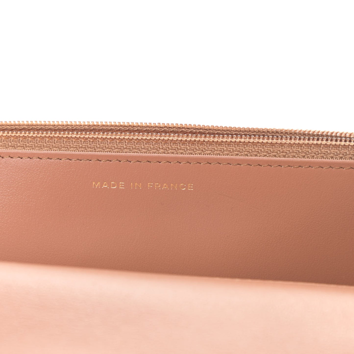 Lambskin Quilted 19 Wallet On Chain WOC Brown