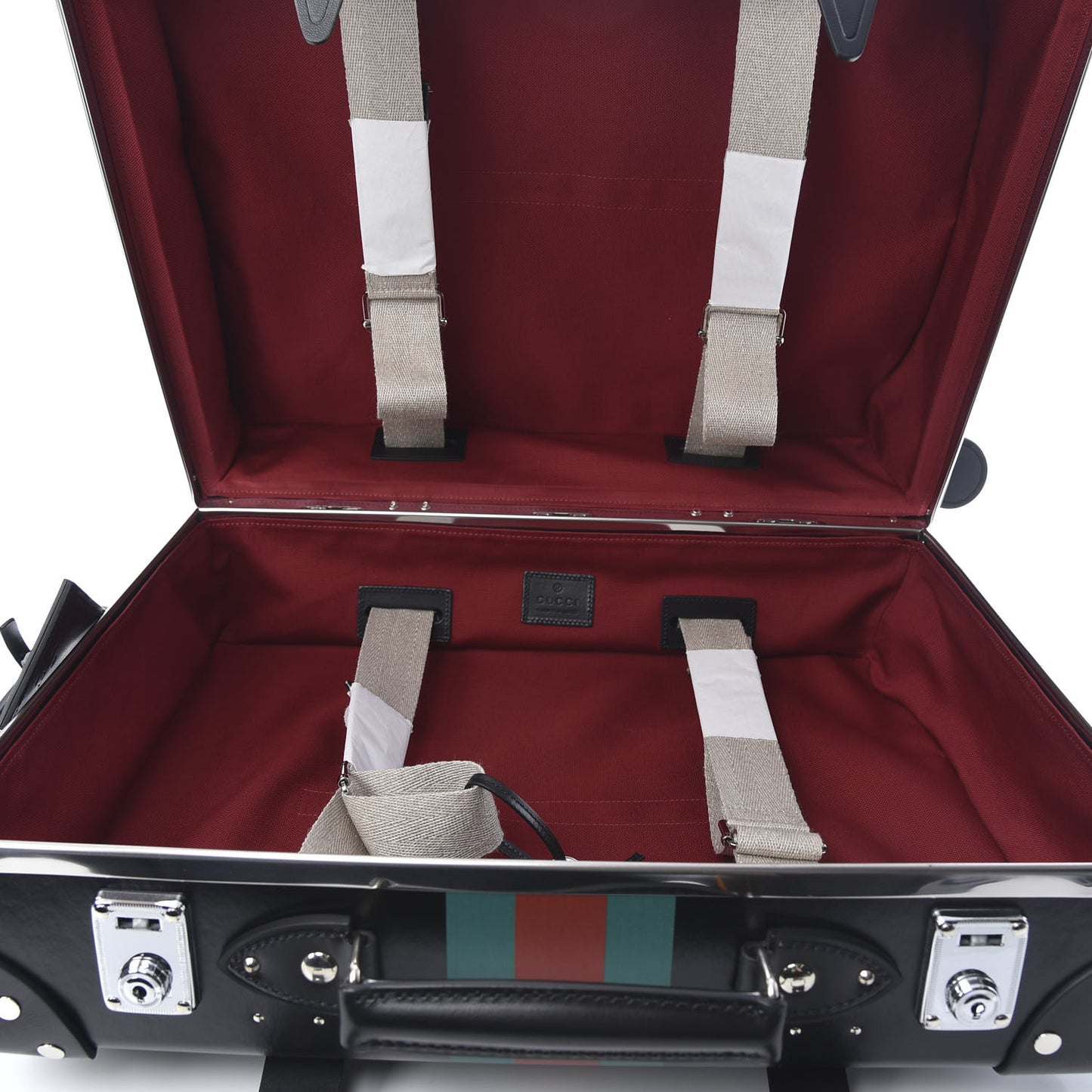 Calfskin Web Globe-Trotter Carry-On Black