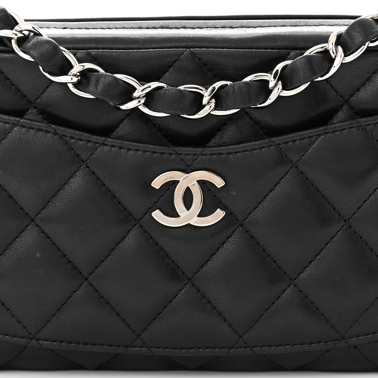 Chanel Lambskin Quilted Small Timeless Camera Case Black 8 of 10