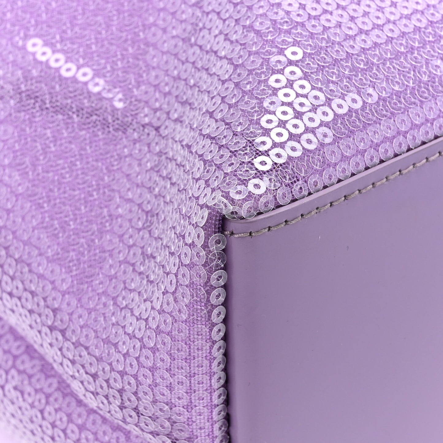 Mesh Paillettes Spazzolato Logo Shopping Tote Lilium