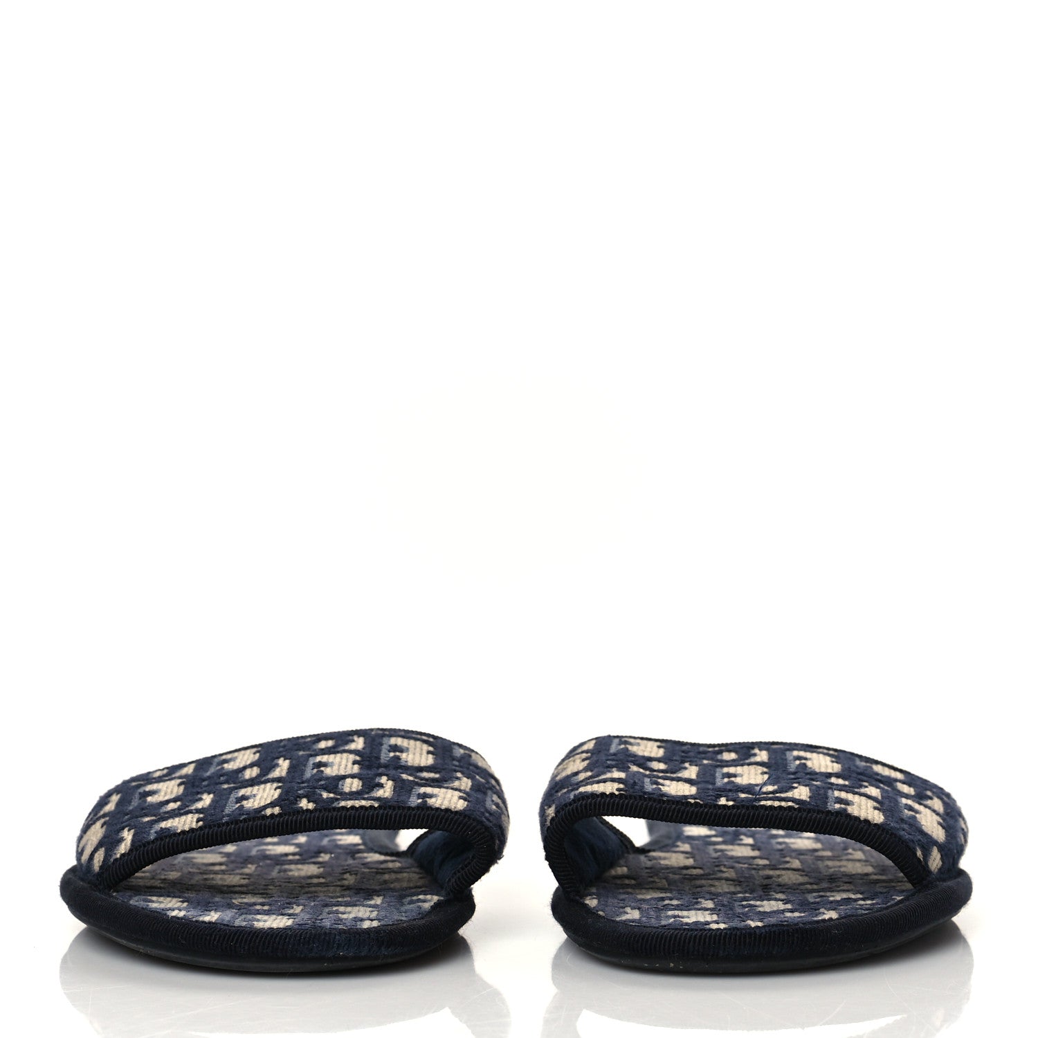 Christian Dior Velvet Oblique Chez Moi Sandal 39 Deep Blue 3 of 8