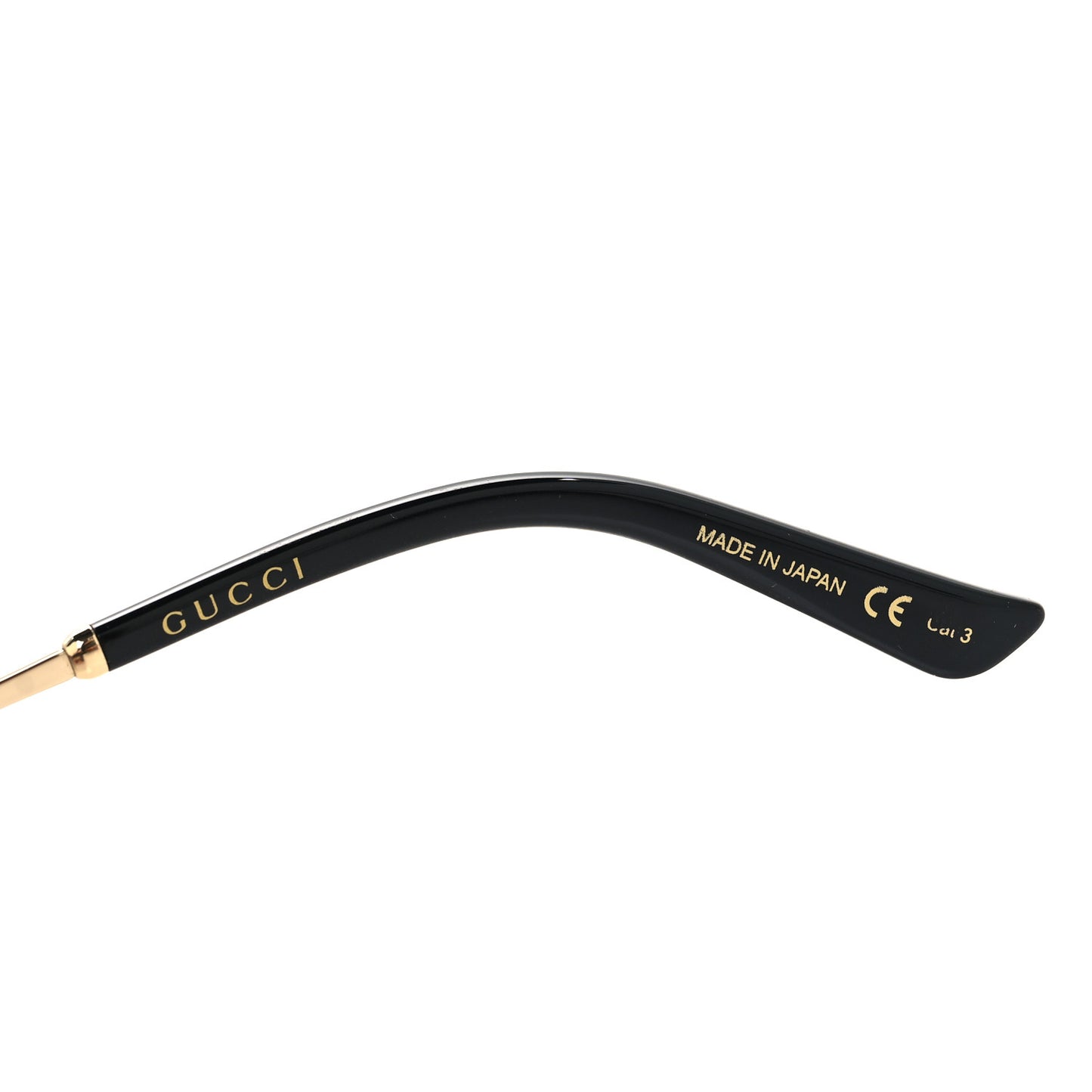 Acetate Round Frame Sunglasses GG0205SK Black