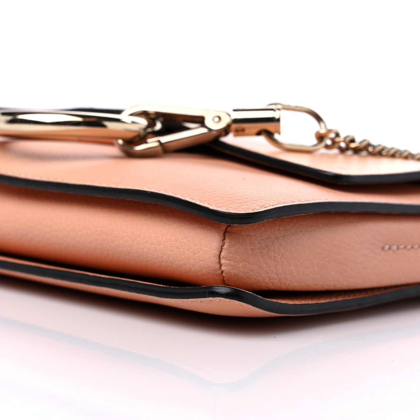Calfskin Small Faye Shoulder Bag Blush Nude