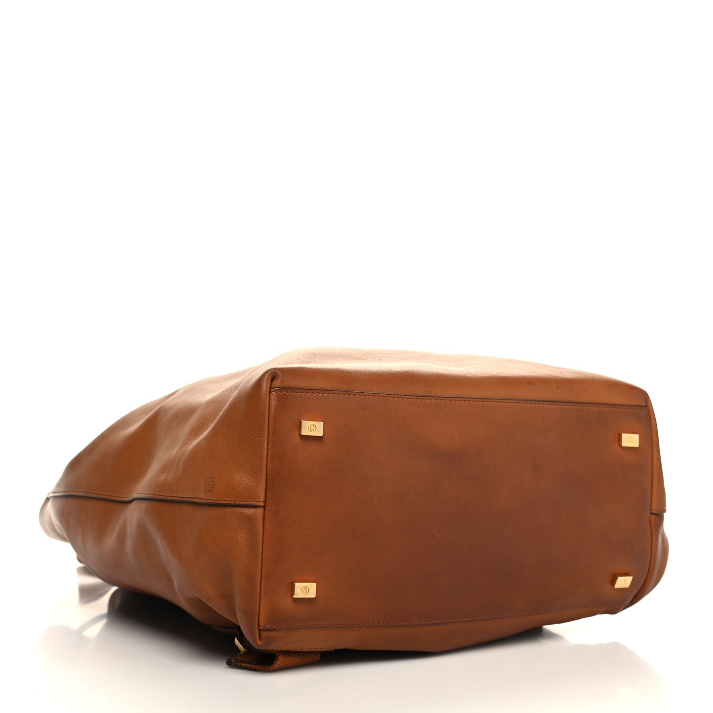 Saddle Calfskin Backpack 11 Brandy