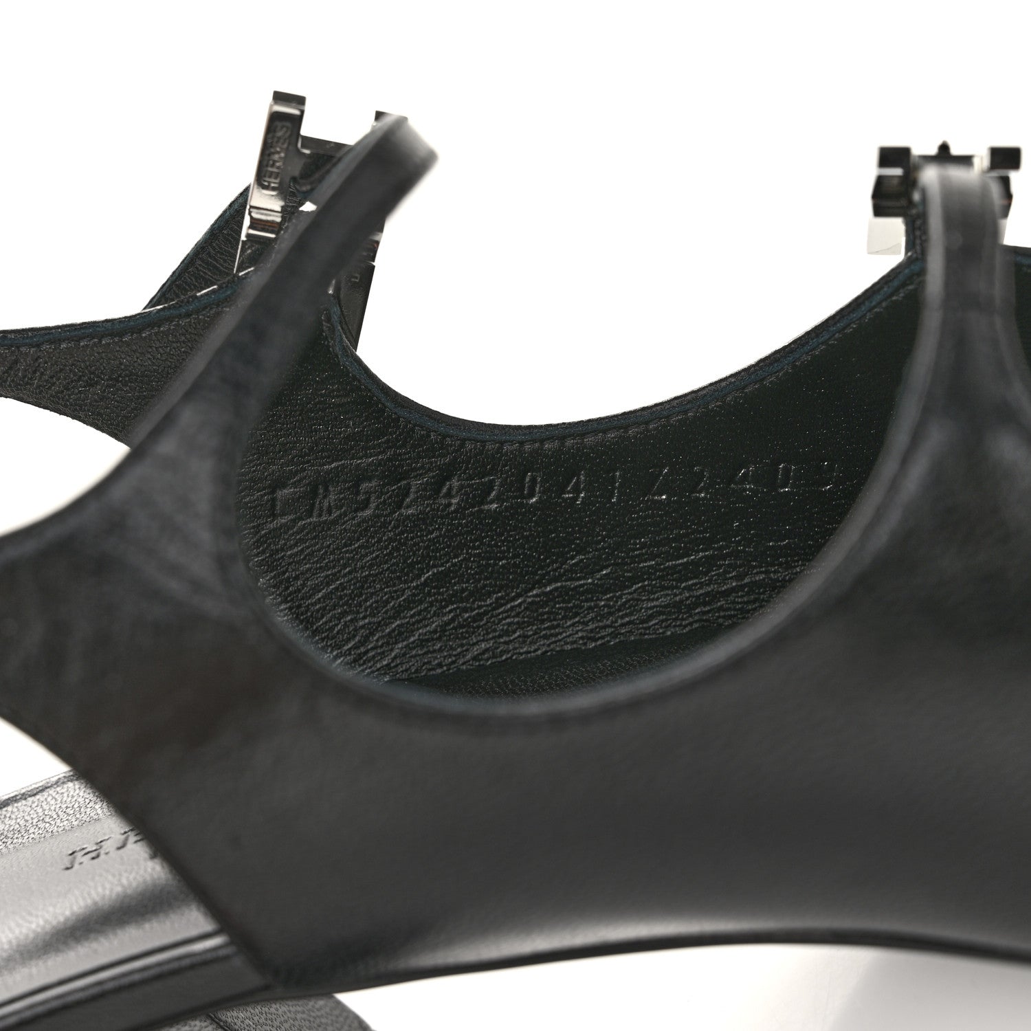 Hermes Goatskin Jackie 50 Pumps 37.5 Black 8 of 11