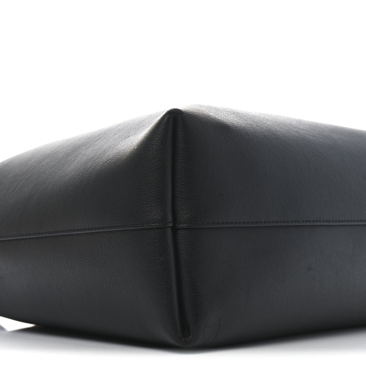 Calfskin Large Shopping Tote Black
