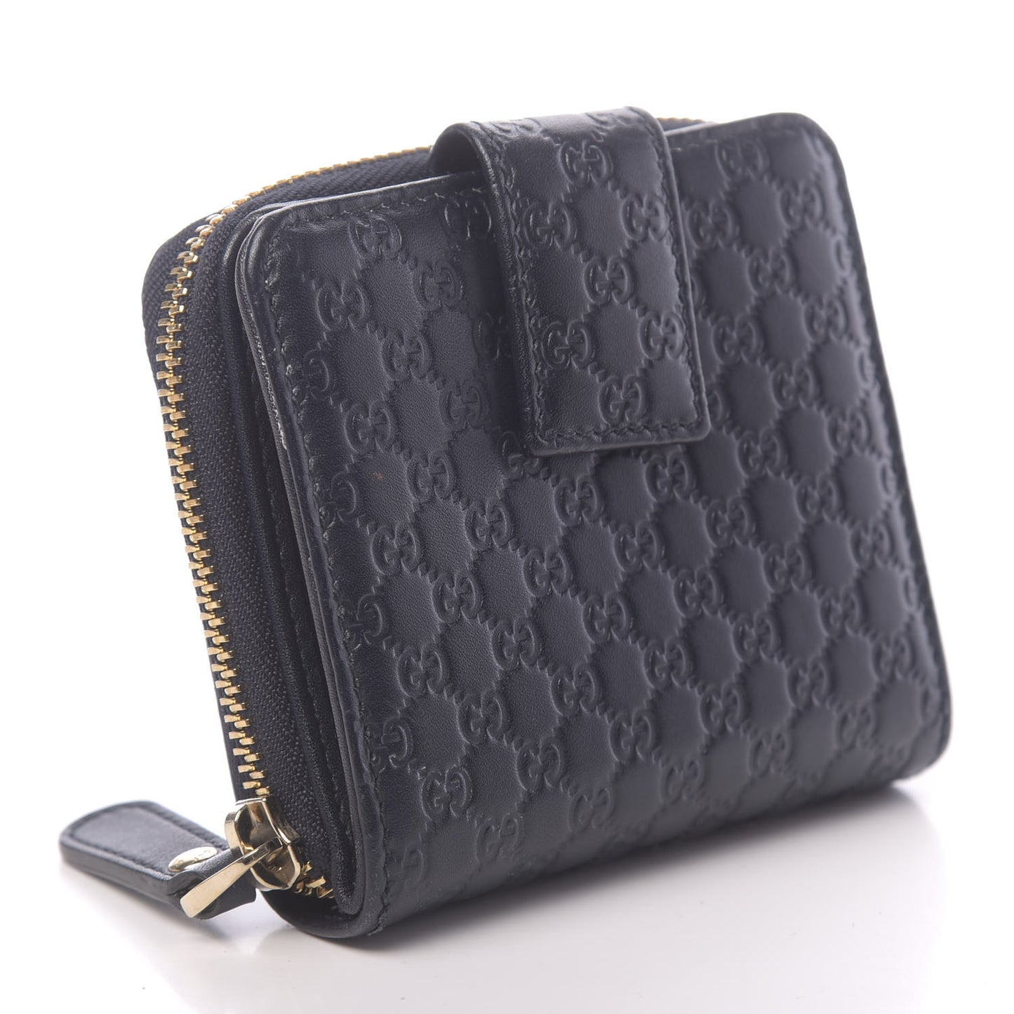 Microguccissima Compact Wallet Navy