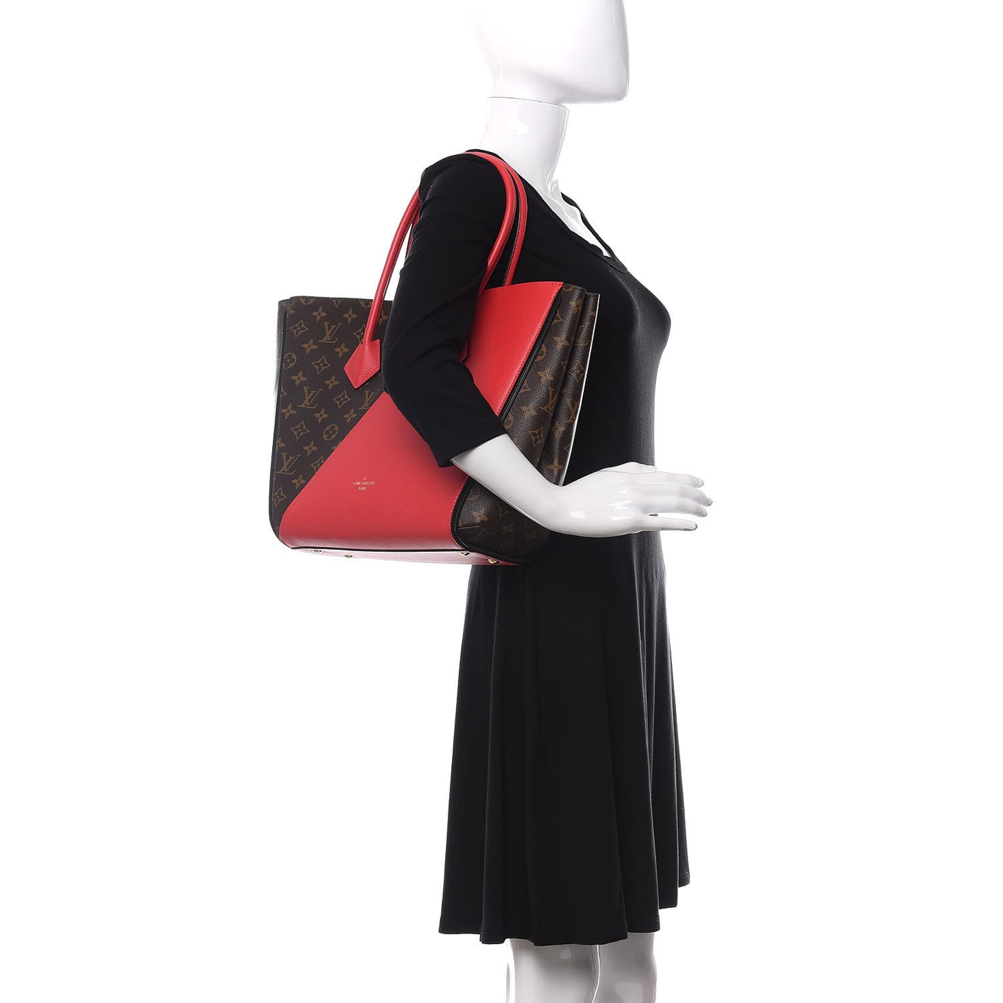 Calfskin Monogram Kimono Tote Poppy