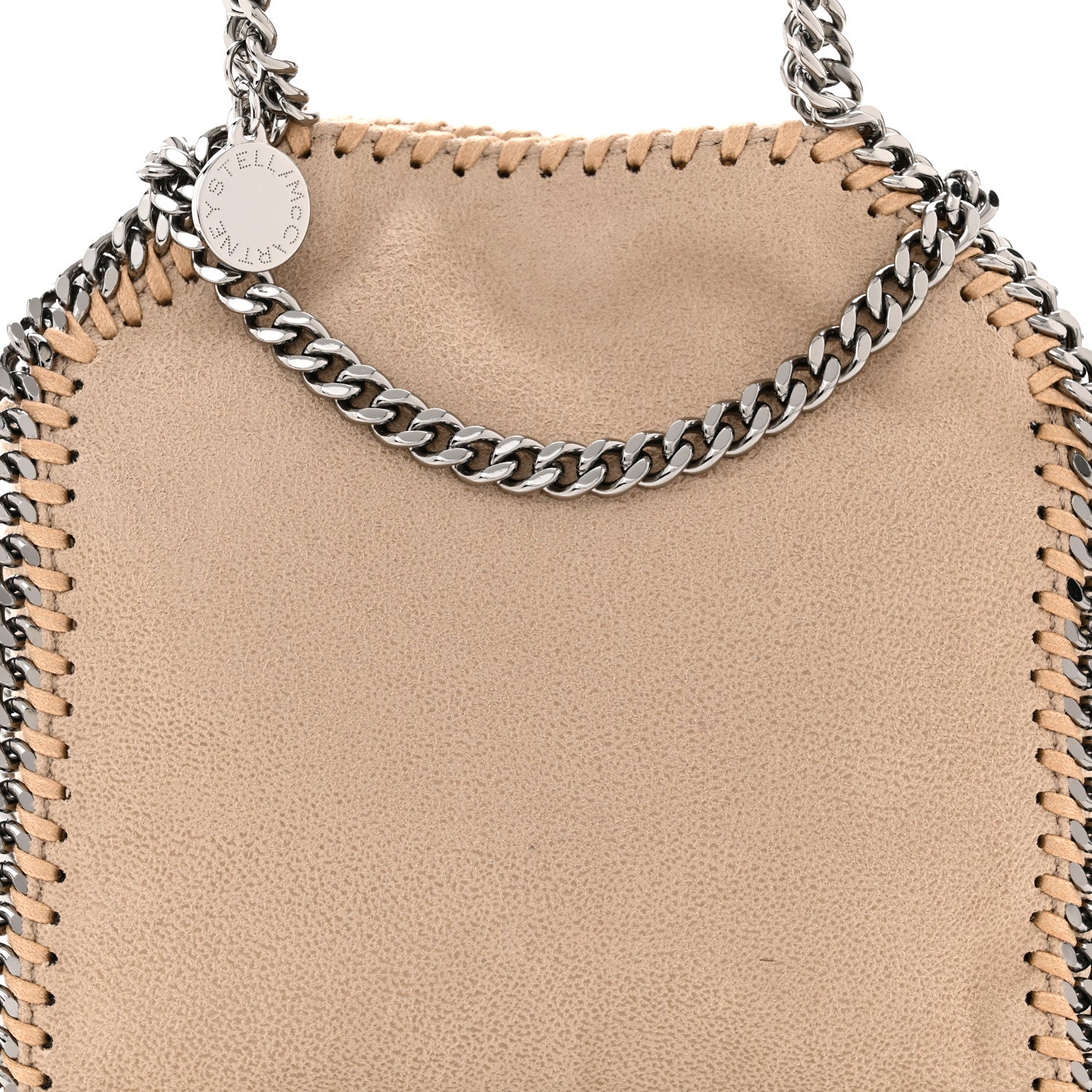 Stella McCartney Shaggy Deer Tiny Falabella Fold Over Cream 8 of 10