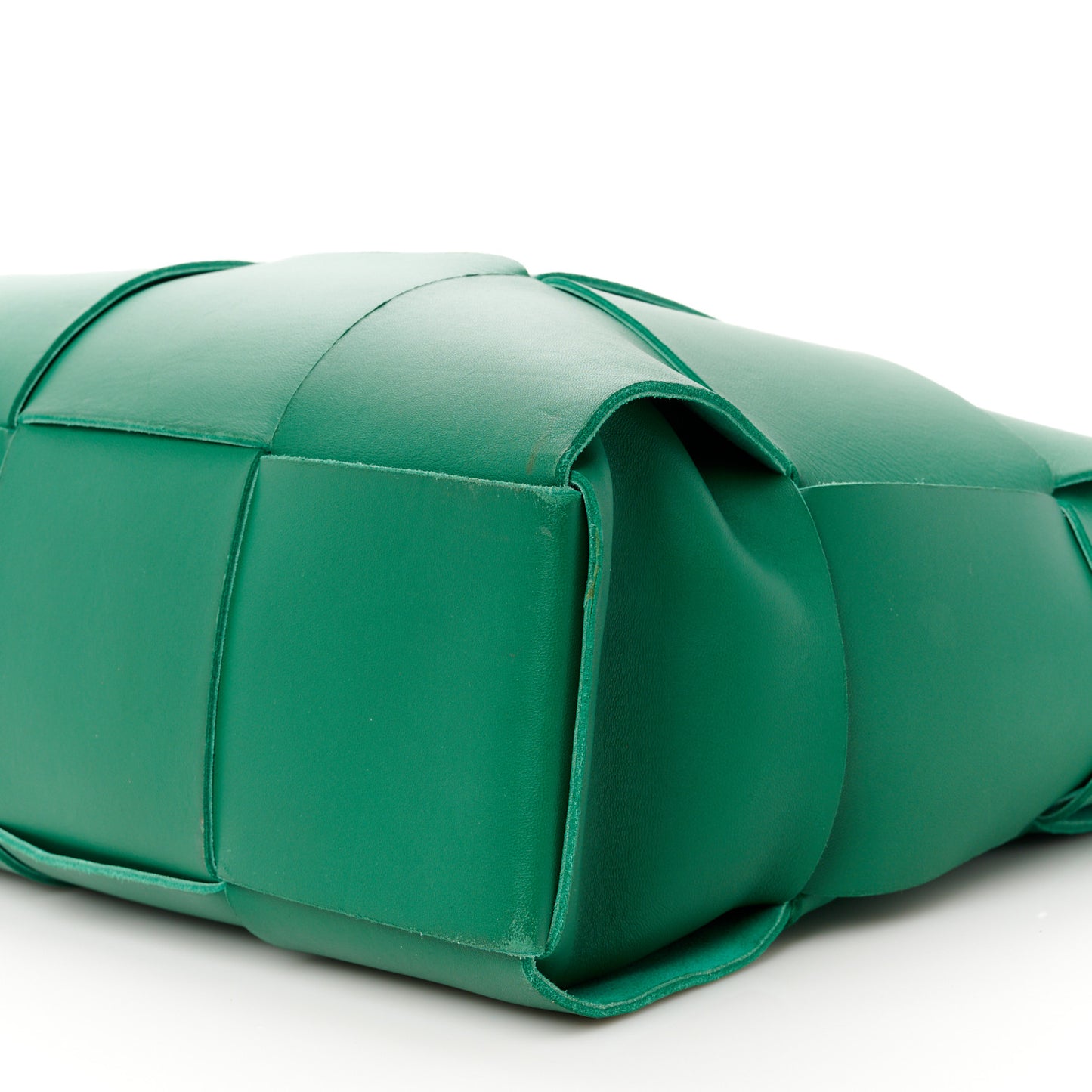 Nappa Maxi Intrecciato Large Arco Tote Green
