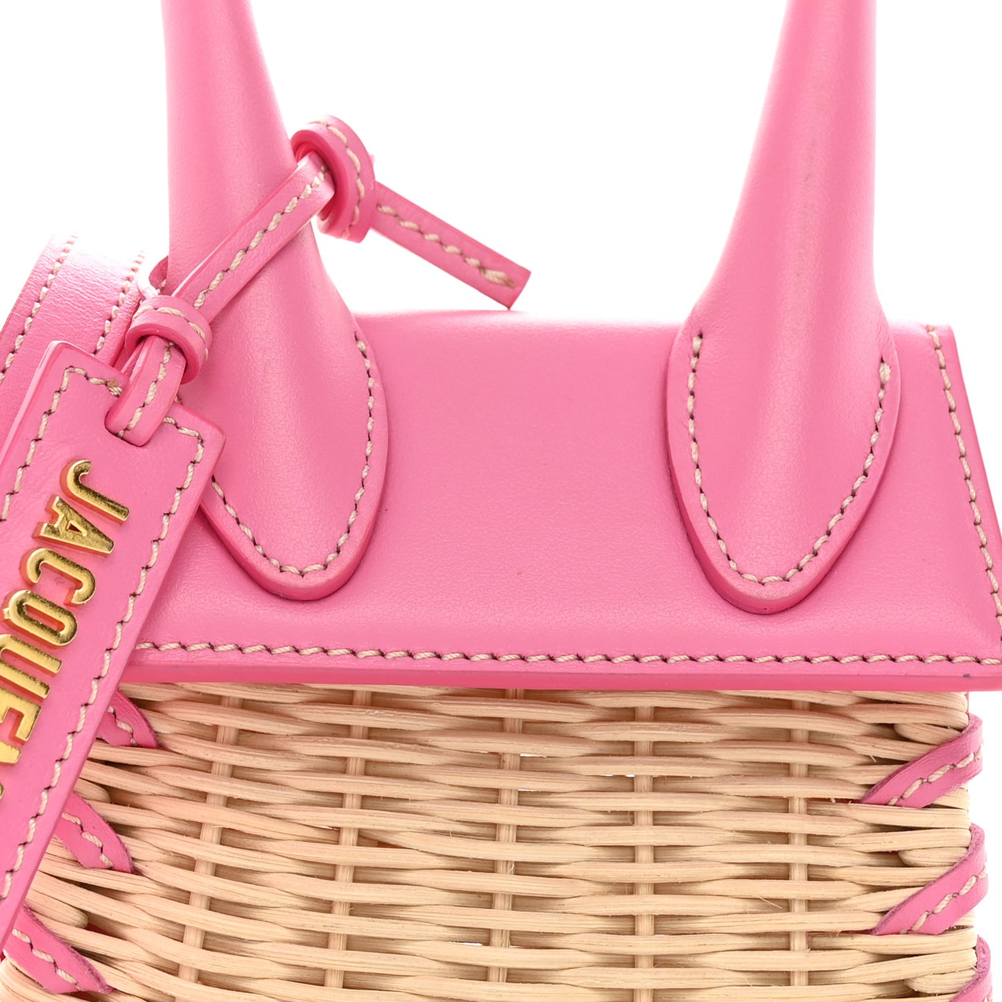 Smooth Calfskin Wicker Le Chiquito Pink