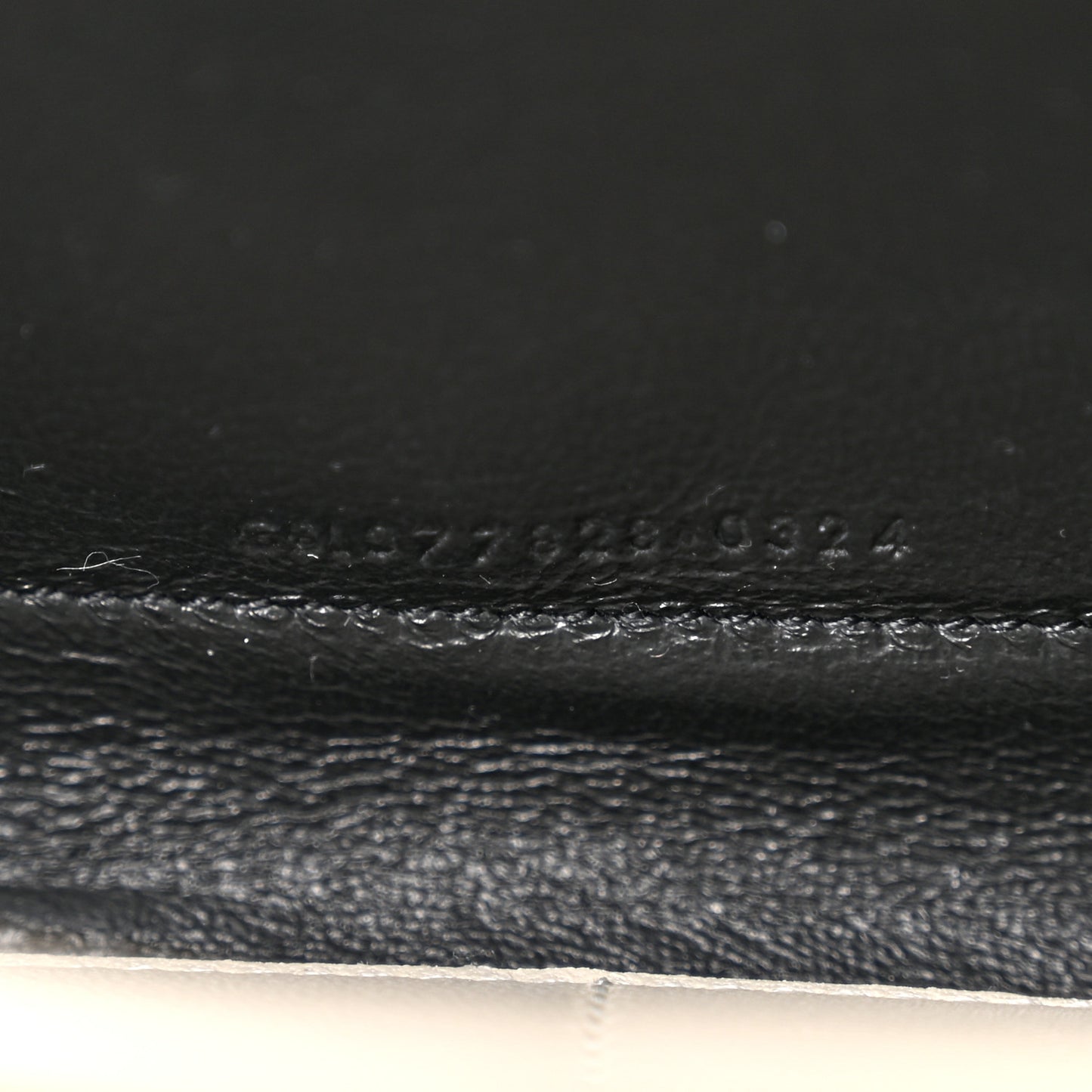 Lambskin Matelasse Chevron Monogram Chain Wallet Crema Soft