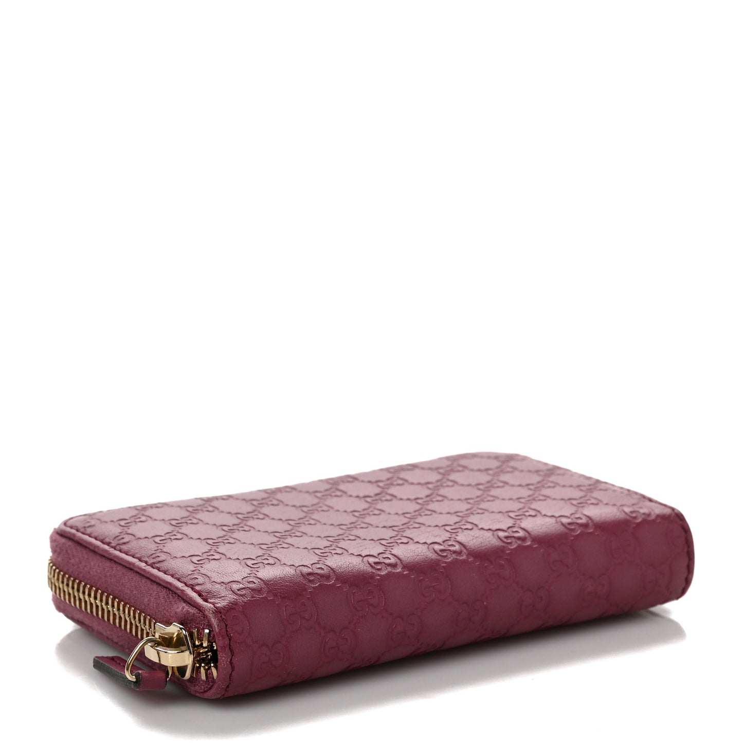 Microguccissima Icon Zip Around Wallet Pink