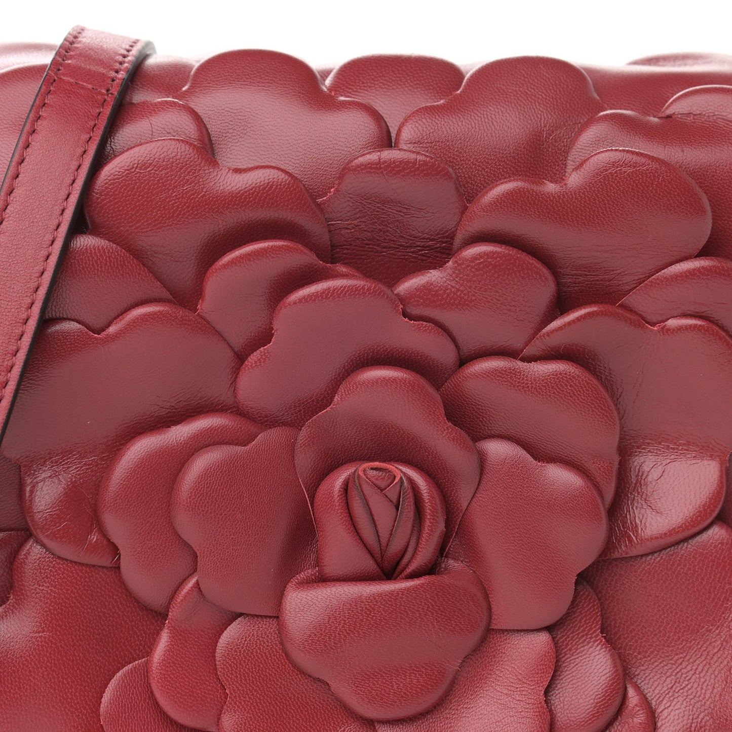 Nappa Atelier 03 Rose Edition Small Flap Crossbody Bag Cerise
