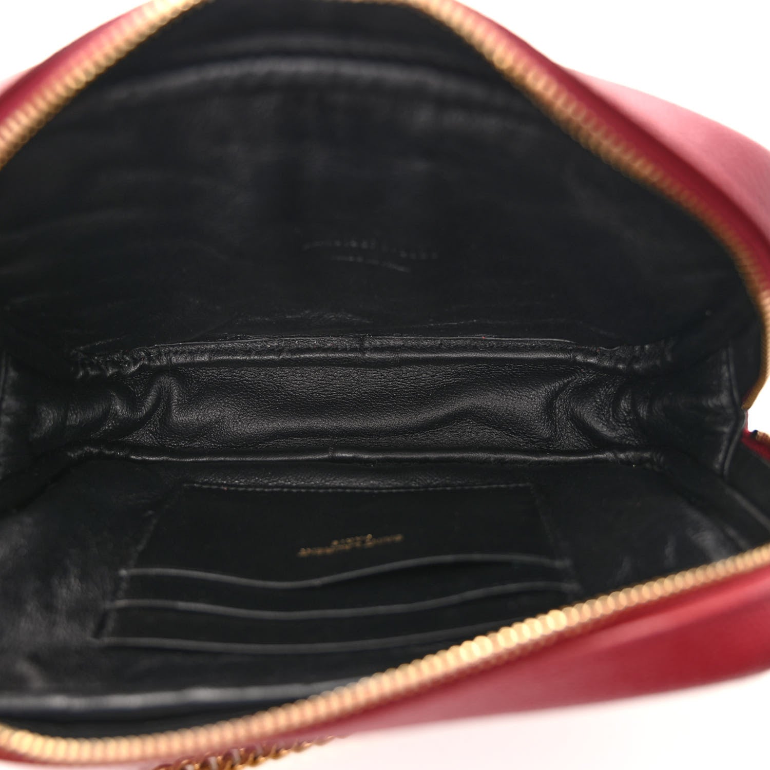 Saint Laurent Grain De Poudre Matelasse Monogram Mini Lou Camera Bag Opyum Red 5 of 11