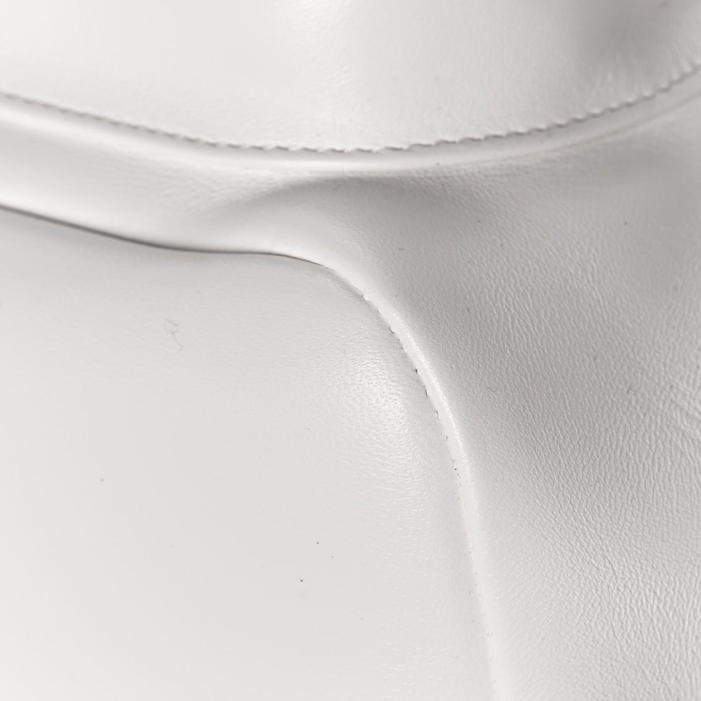 Lambskin Quilted Small Duma Drawstring Backpack White