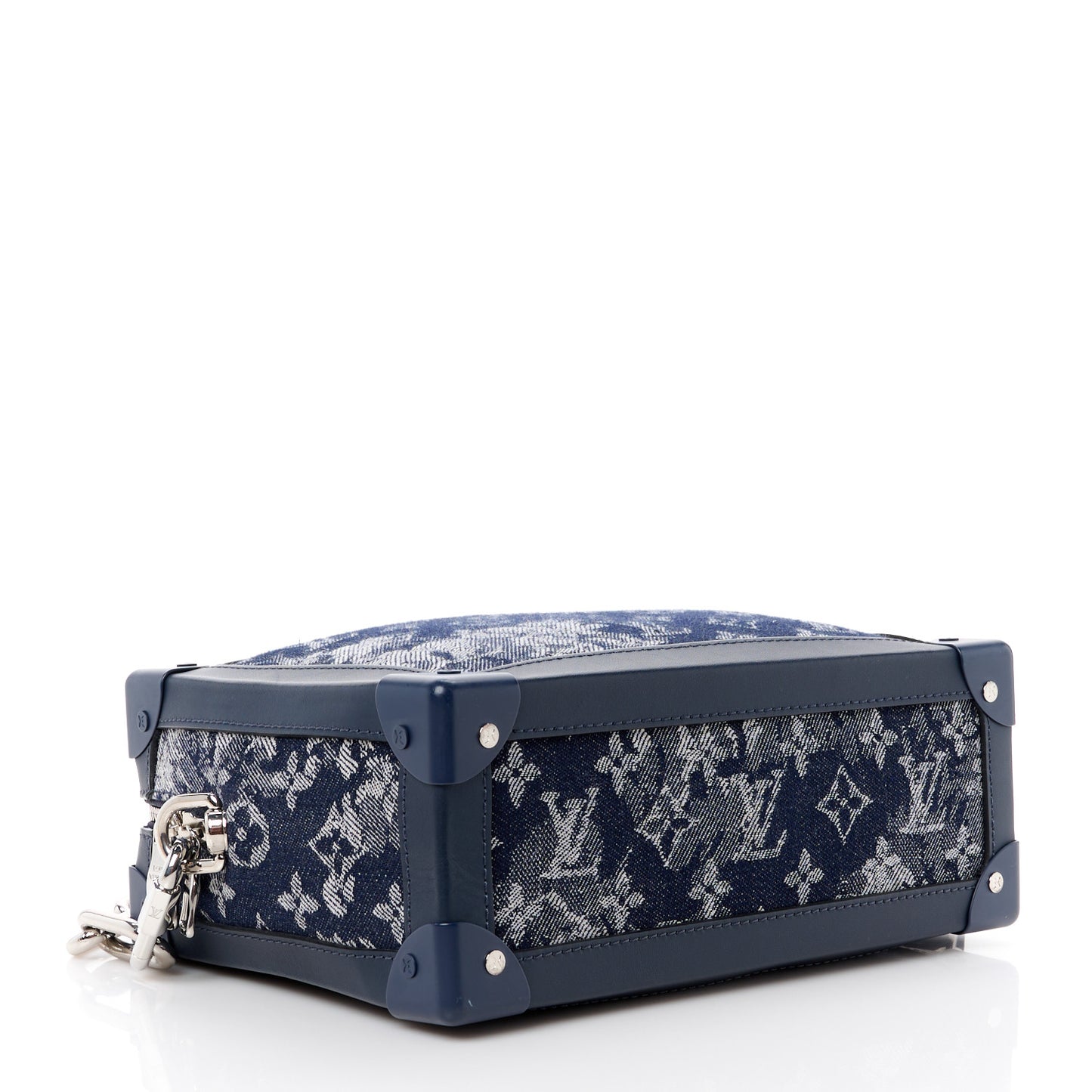 LOUIS VUITTON Monogram Tapestry Soft Trunk Bleu