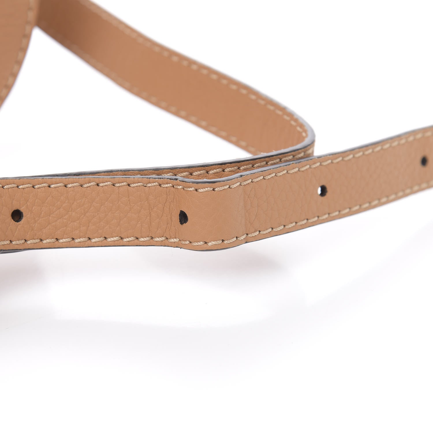 Chloe Calfskin Mini Marcie Round Crossbody Bag Nut 10 of 10