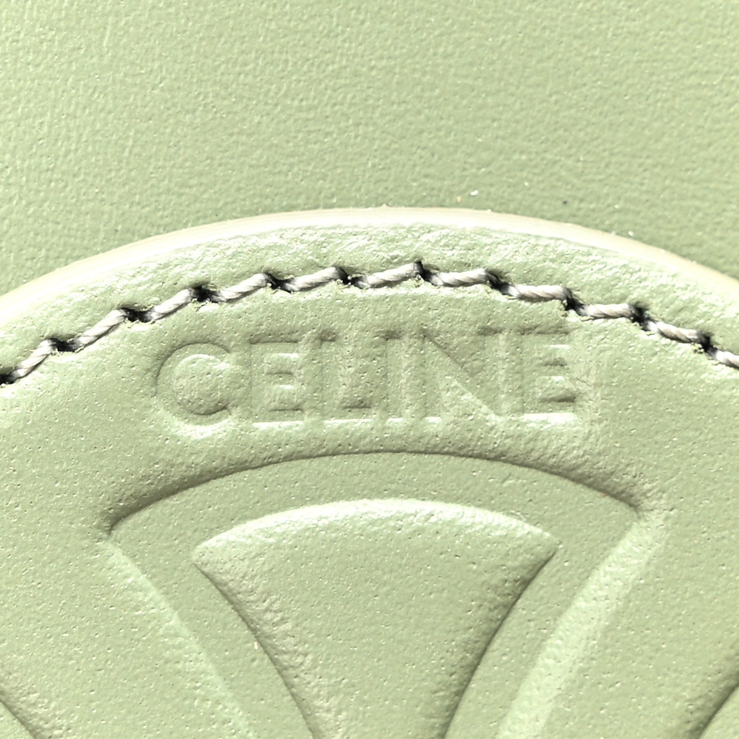 Smooth Calfskin Cuir Small Triomphe Oval Purse Crossbody Olive
