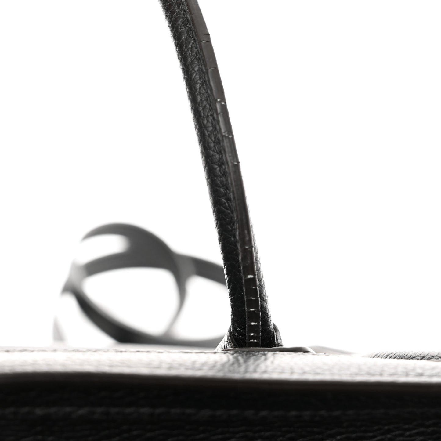 Drummed Calfskin Nano Luggage Black