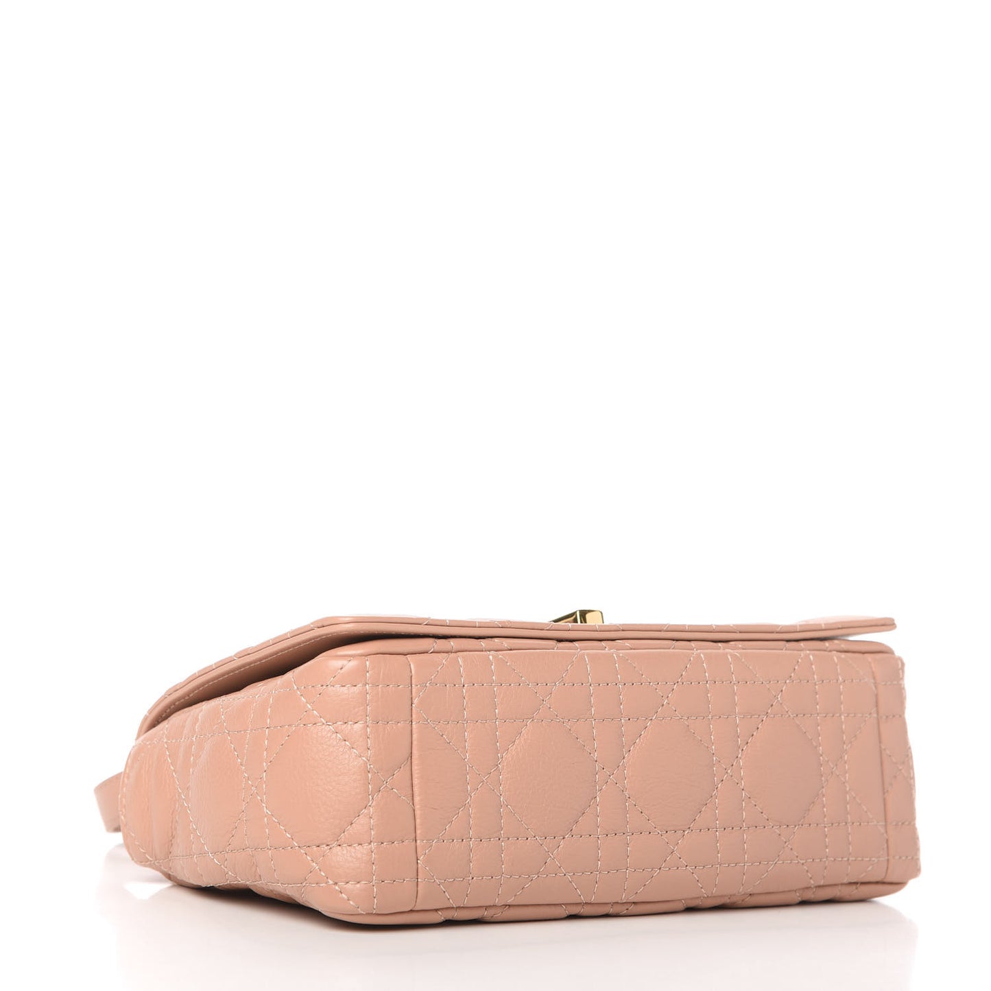 Calfskin Cannage Small Caro Bag Rose De Vents