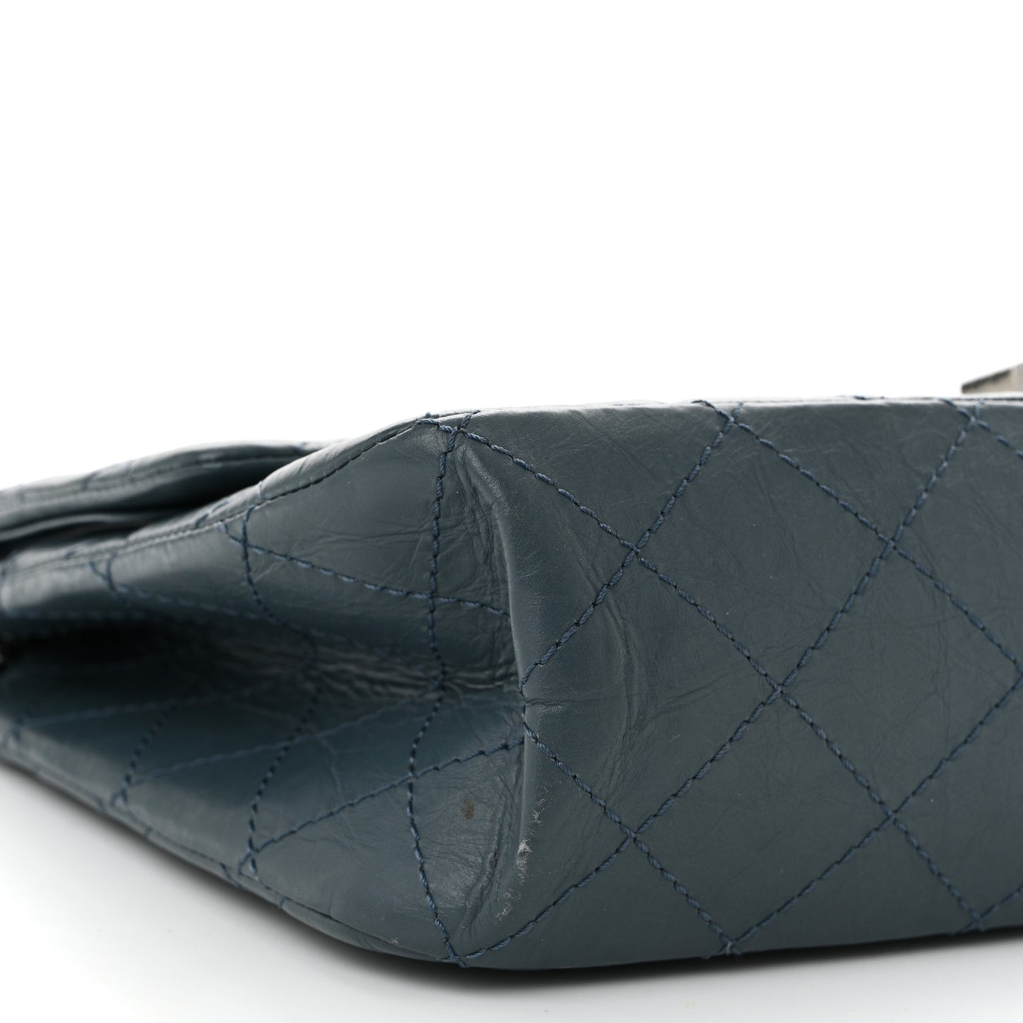Aged Calfskin Quilted 2.55 Reissue 226 Flap Dark Blue