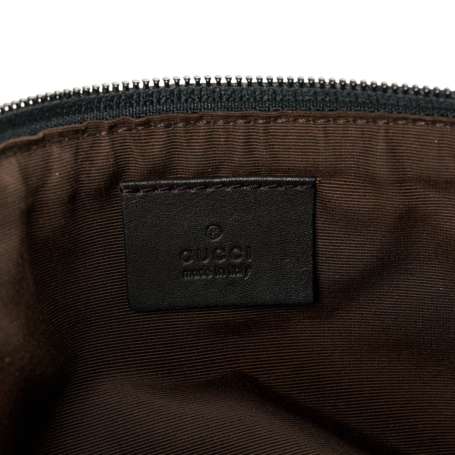 Denim Monogram Boat Pochette Dark Brown