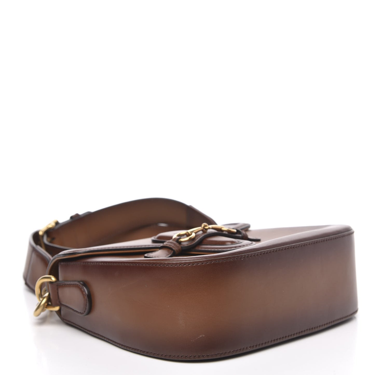 Calfskin Medium Lady Web Shoulder Bag Cuir