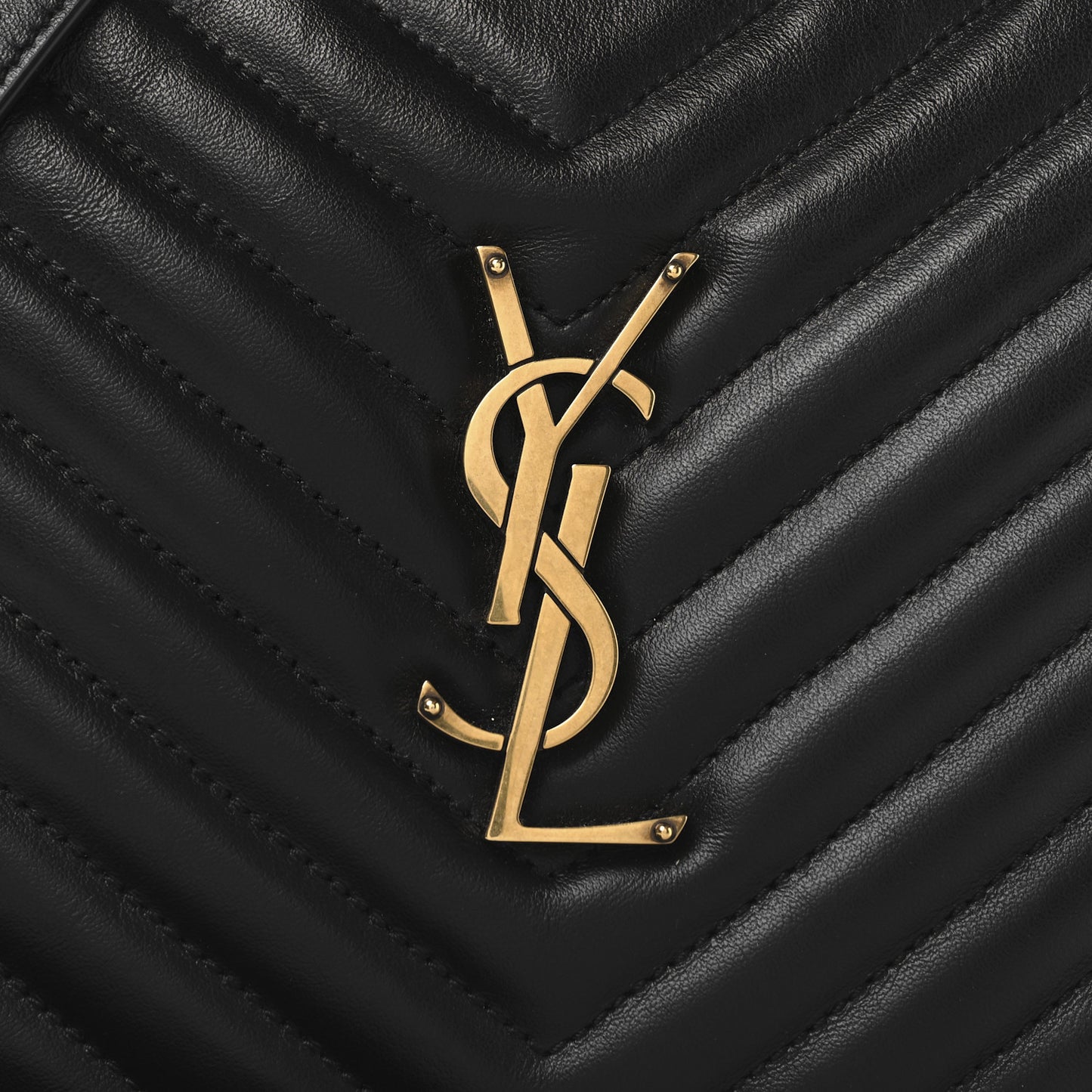 Calfskin Matelasse Monogram Lou Camera Bag Black