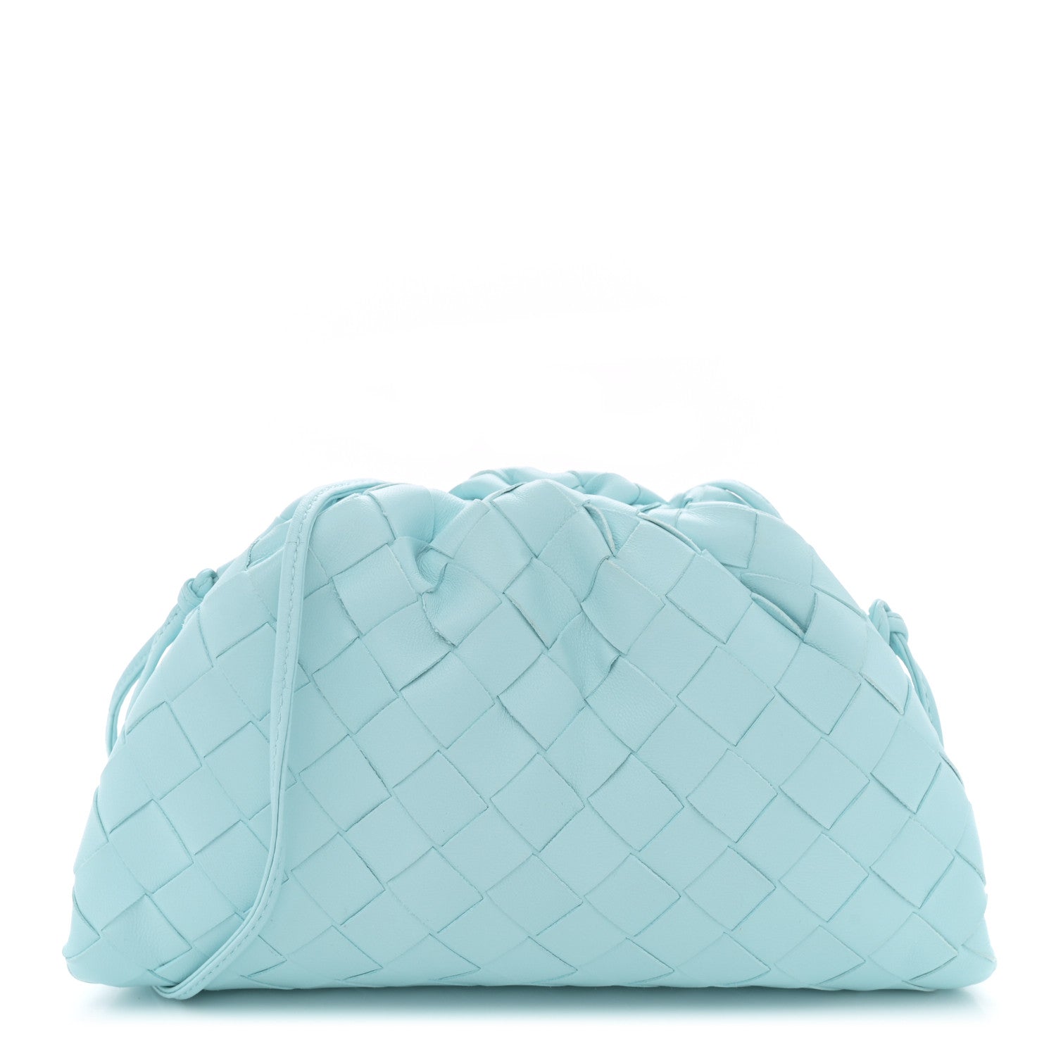 Bottega Veneta Nappa Intrecciato The Mini Pouch Pale Blue 1 of 10