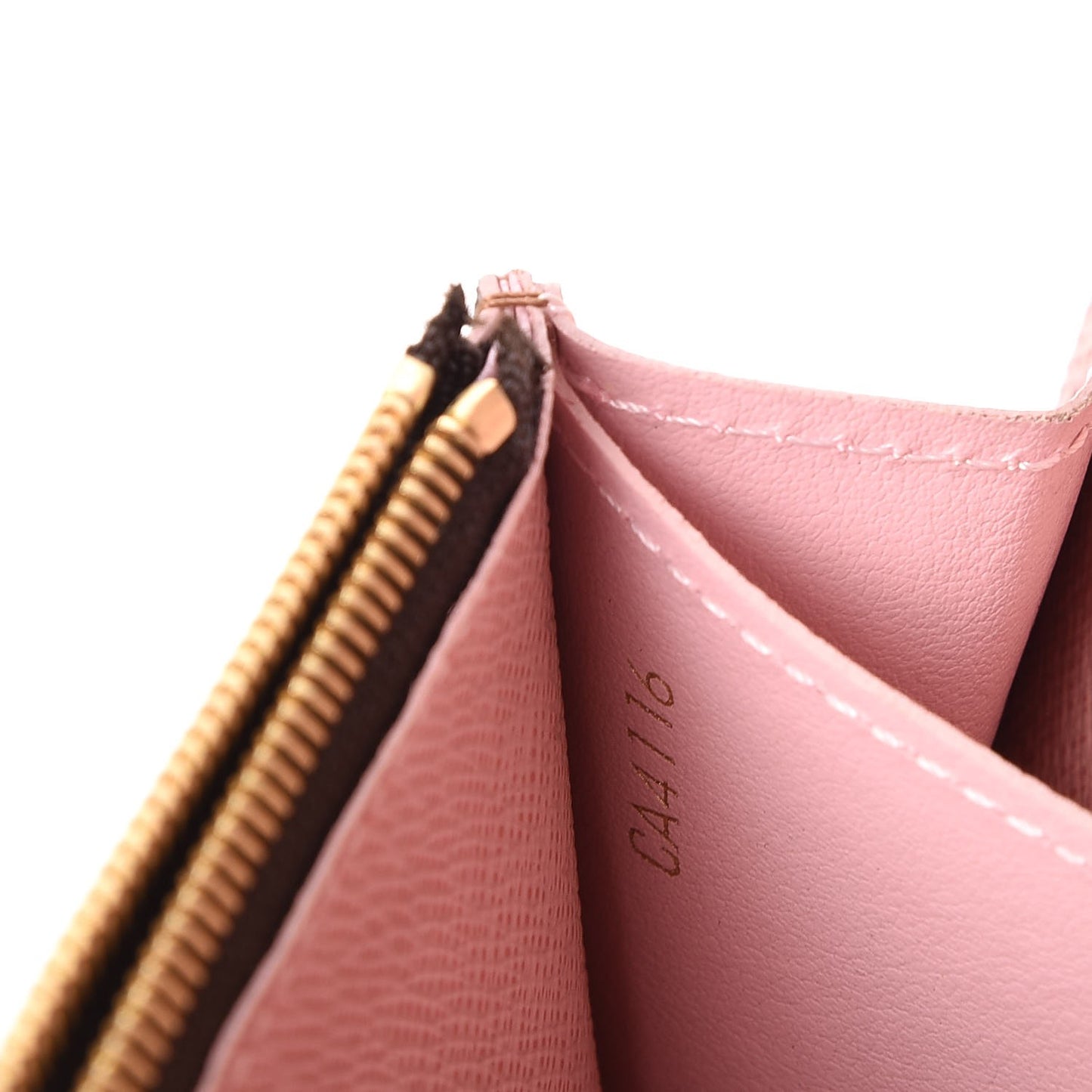 Damier Ebene Caissa Wallet Rose Ballerine