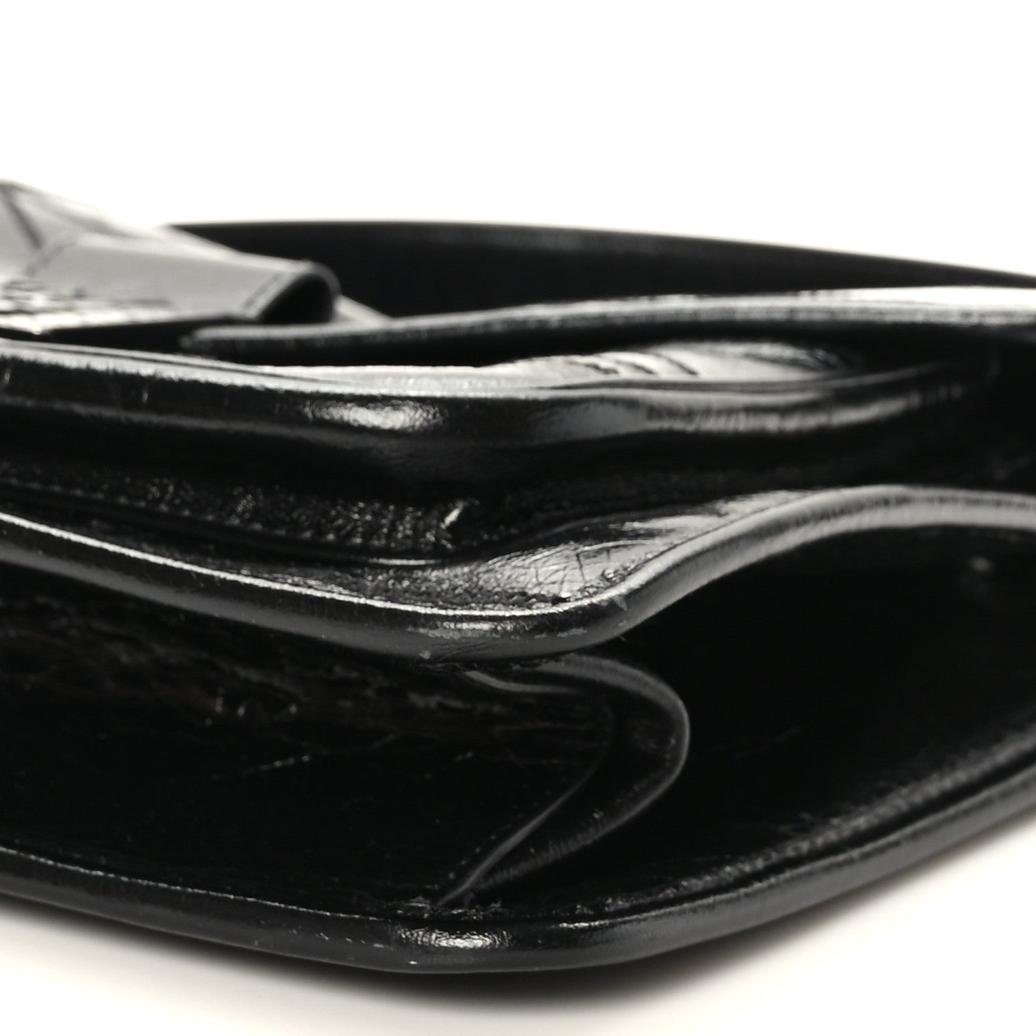 MCM Calfskin Large Mena Quilted Shoulder Bag Black 9 of 10