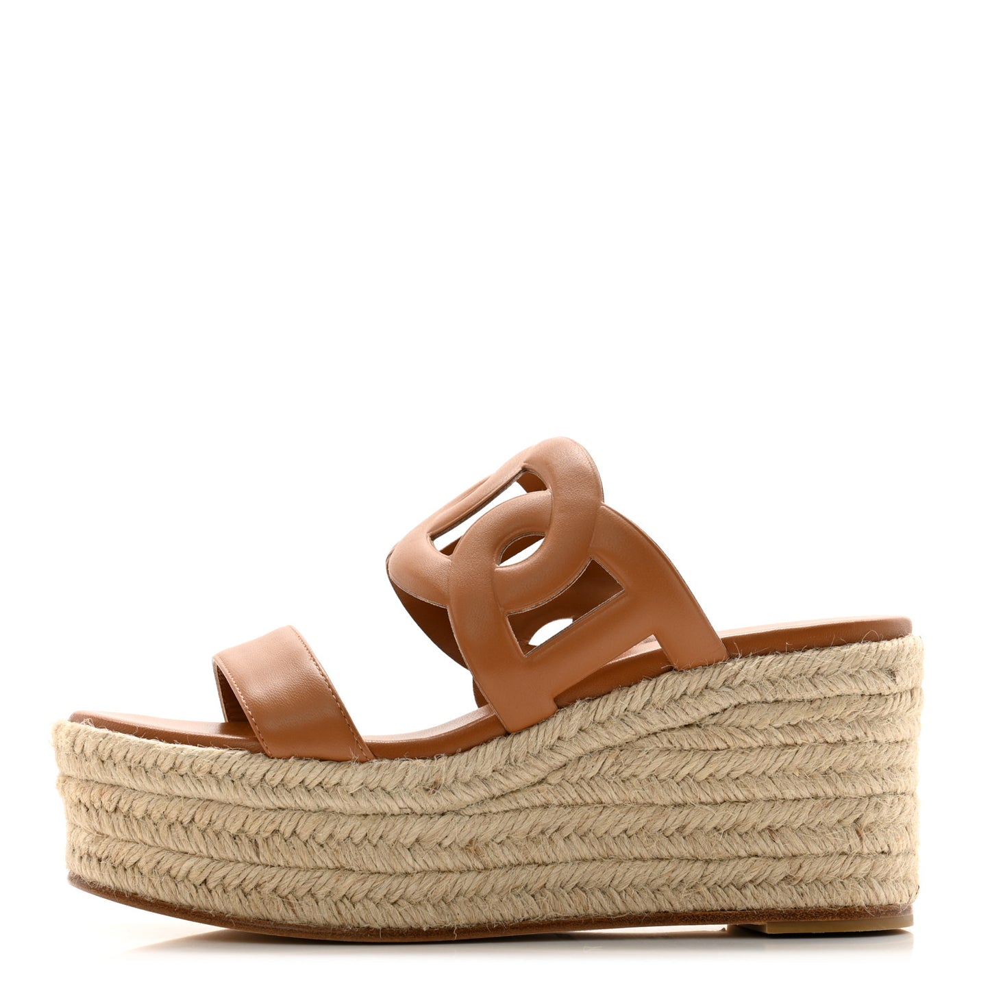Nappa Ithea Espadrille Wedge Sandals 37 Naturel